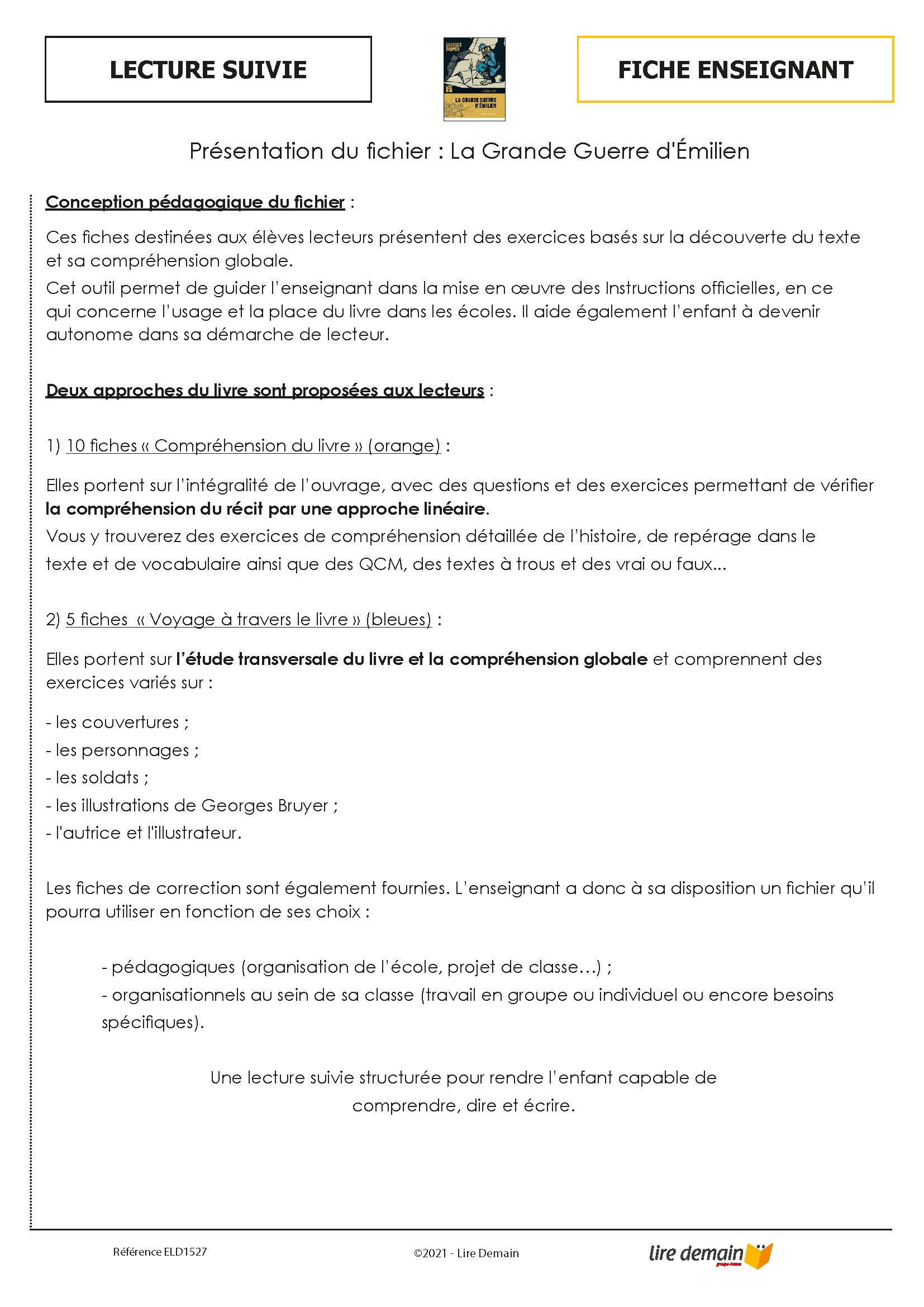 LECTURE SUIVIE - LA GRANDE GUERRE D