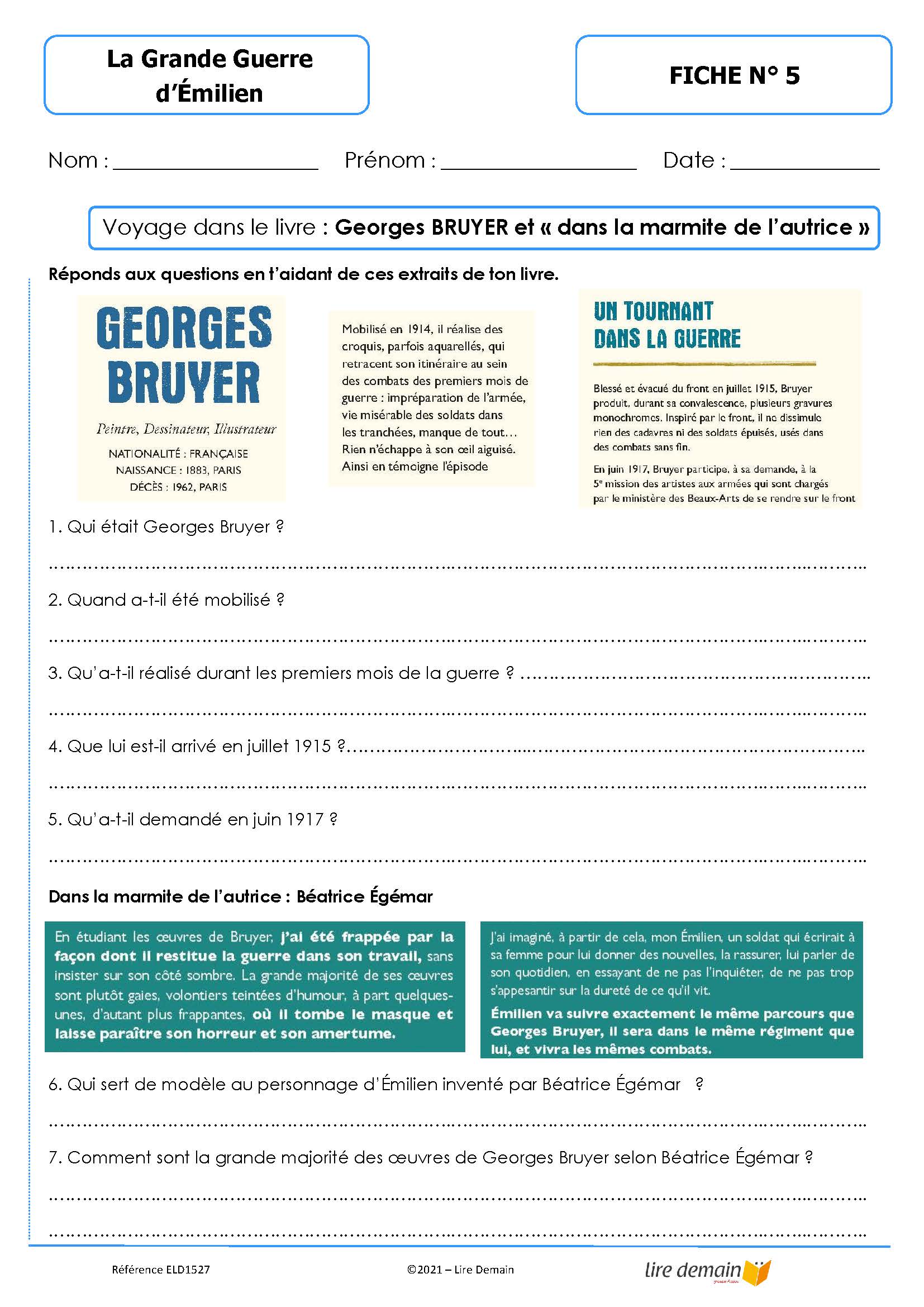 LECTURE SUIVIE - LA GRANDE GUERRE D