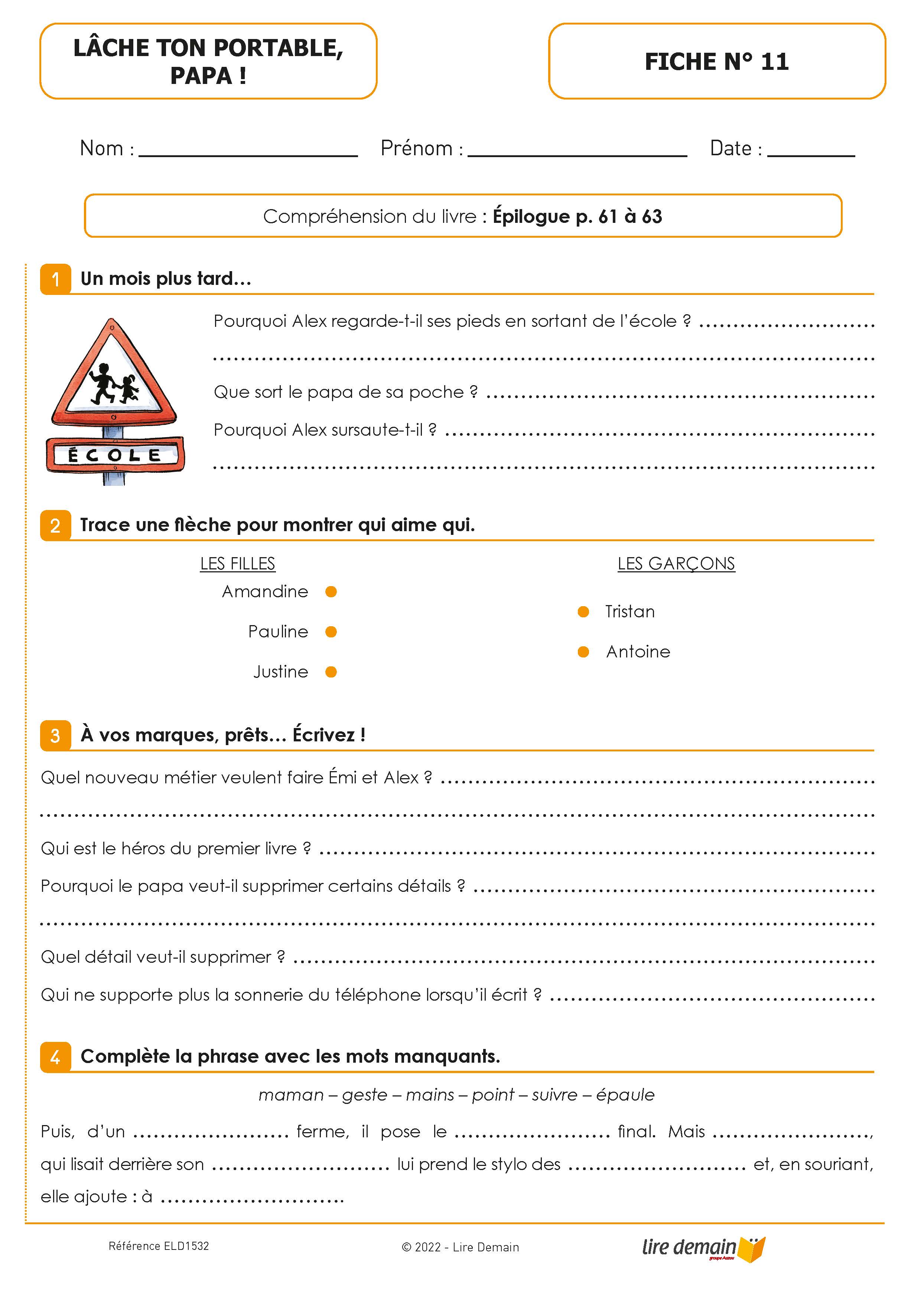 LECTURE SUIVIE - LACHE TON PORTABLE PAPA (25 EX)