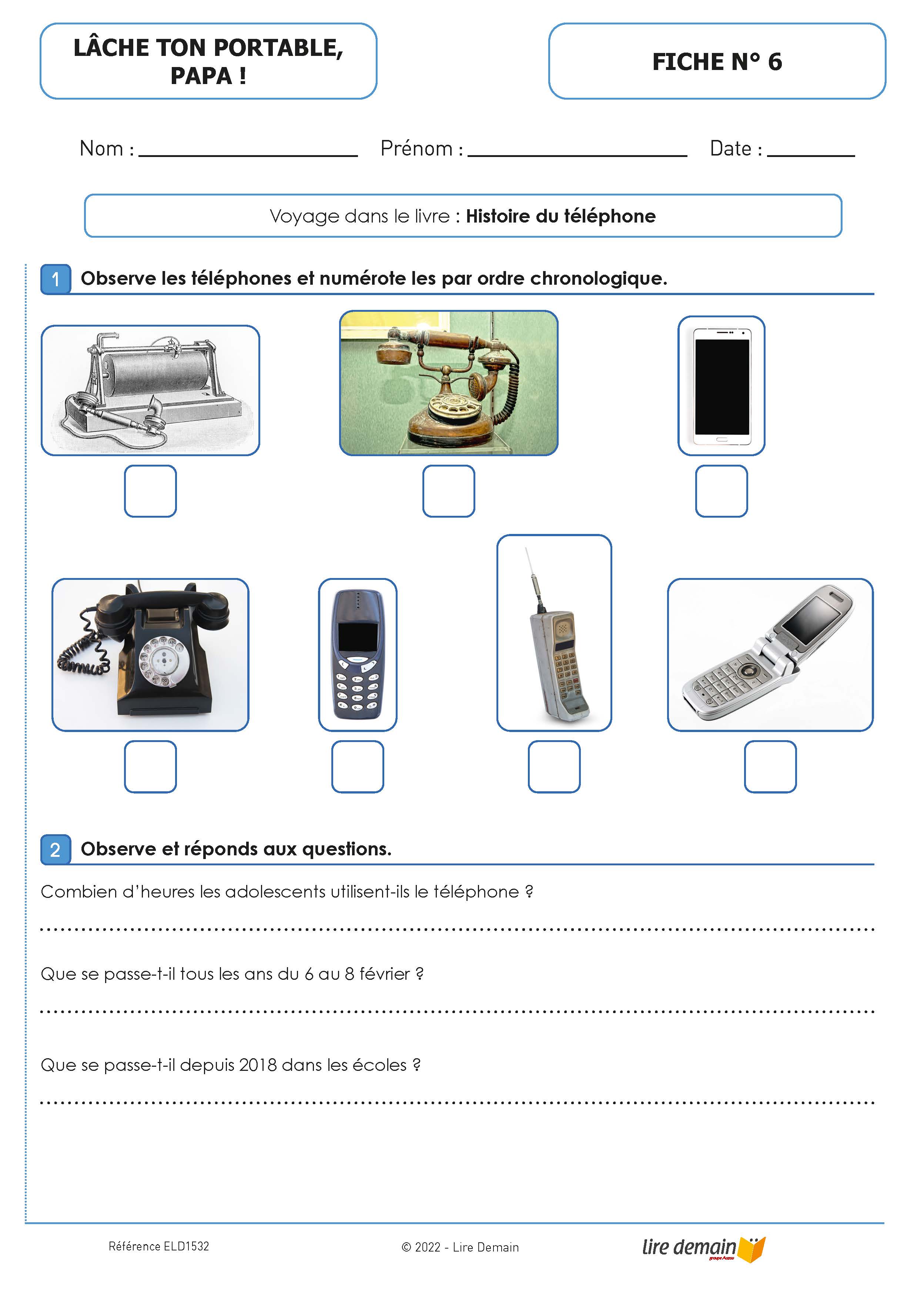 LECTURE SUIVIE - LACHE TON PORTABLE PAPA (25 EX)