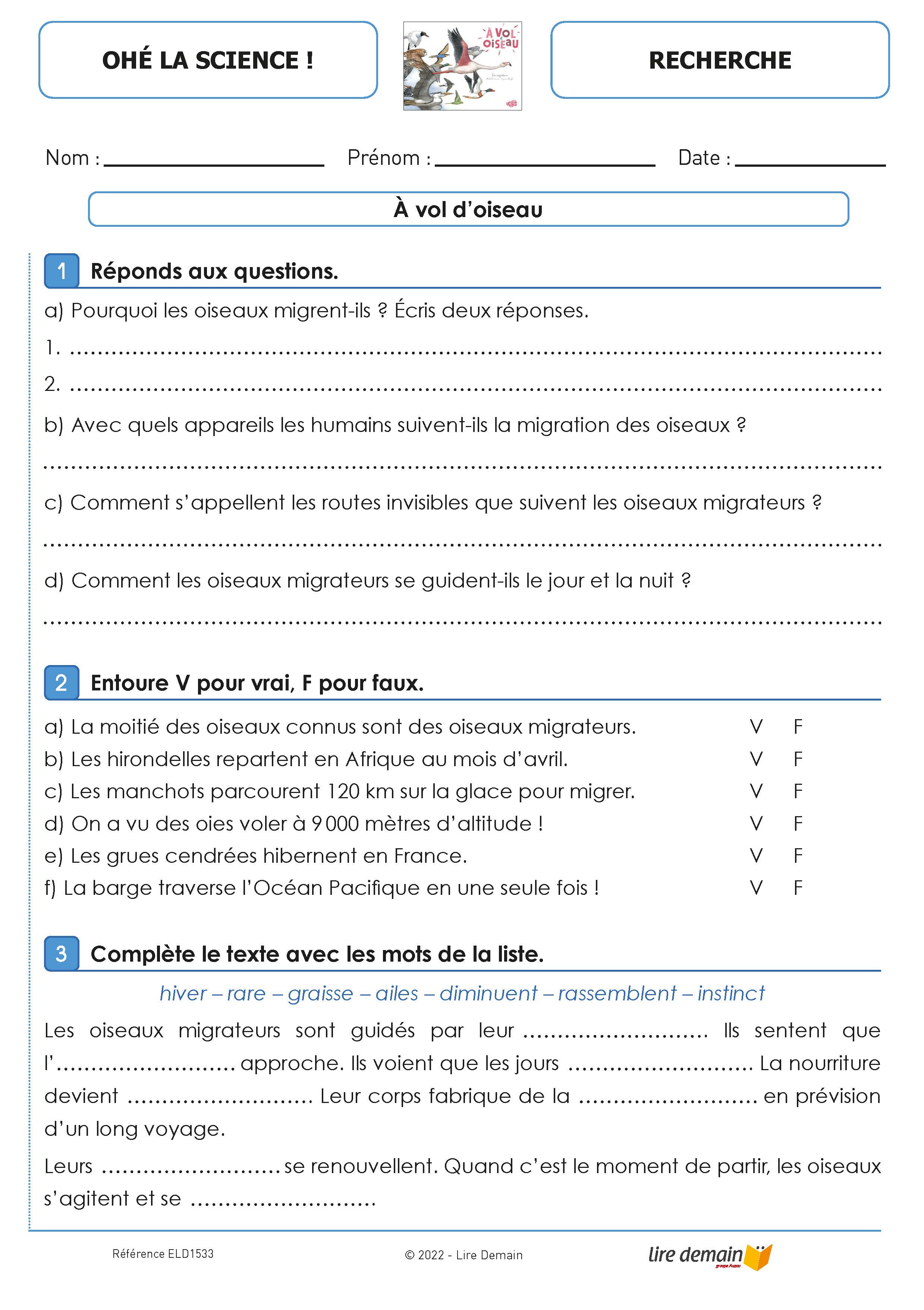 RALLYE DOC - OHE LA SCIENCE (FICHIER SEUL)