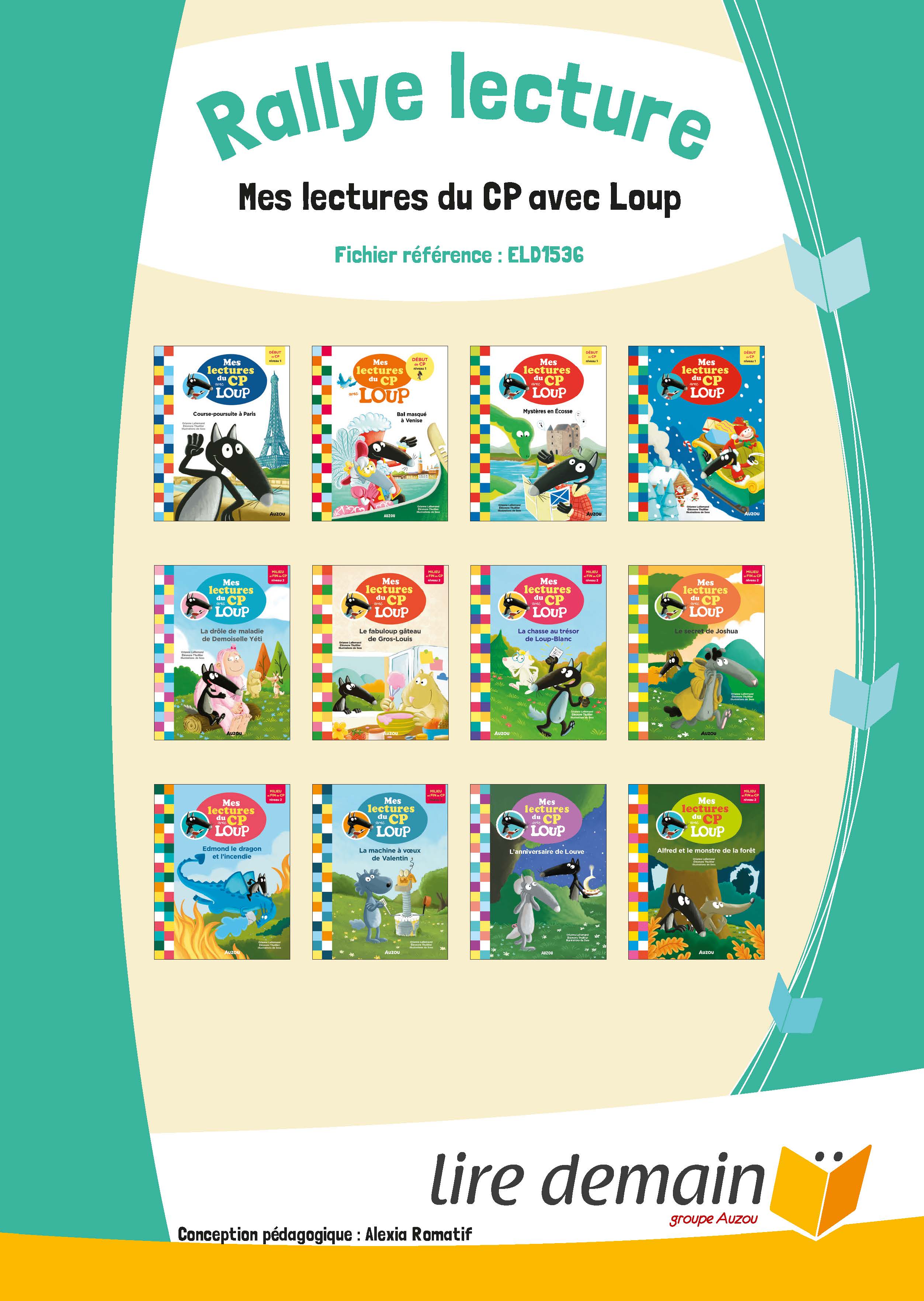 RALLYE LECTURE - MES LECTURES DU CP AVEC LOUP (FICHIER SEUL)