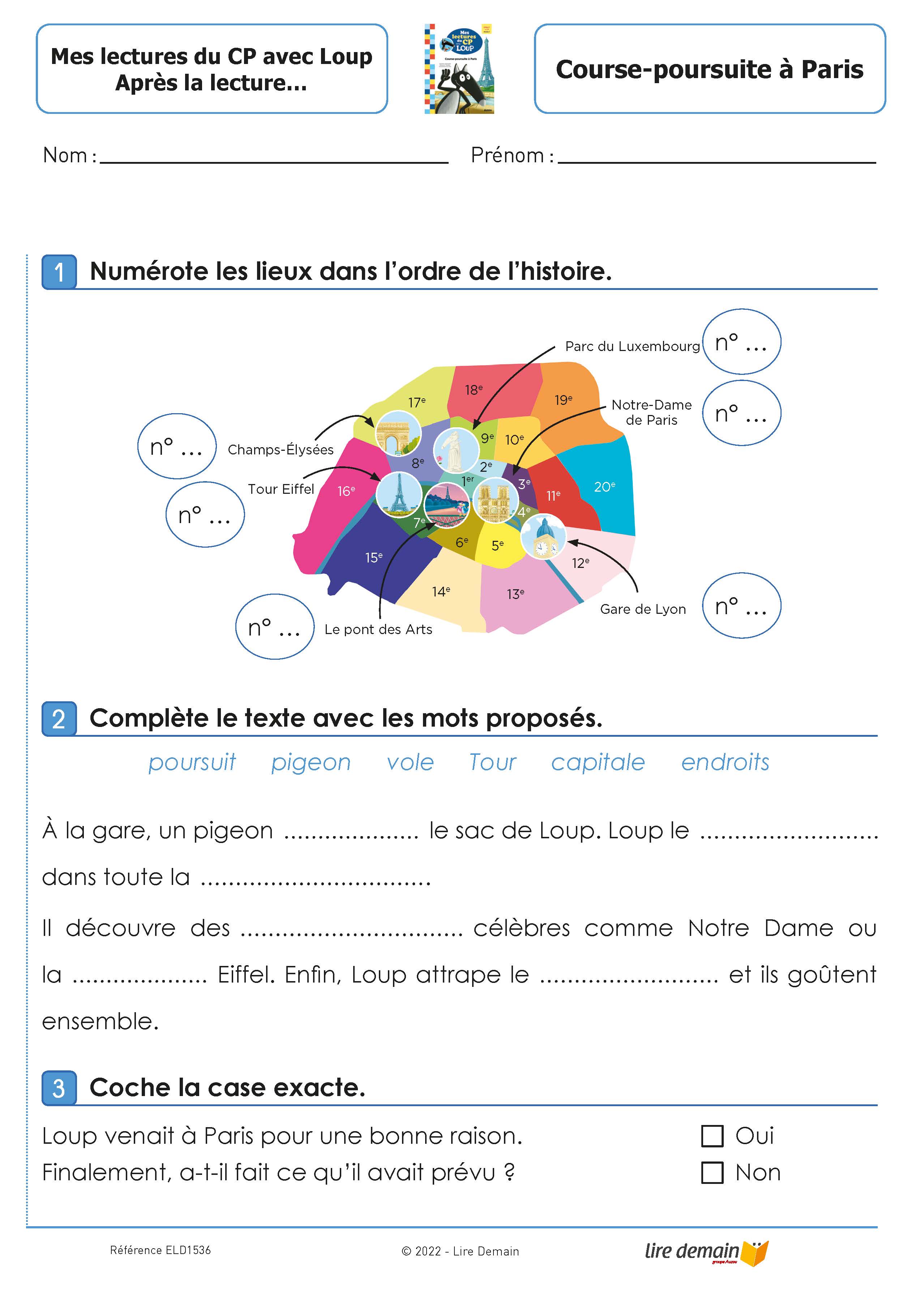 RALLYE LECTURE - MES LECTURES DU CP AVEC LOUP