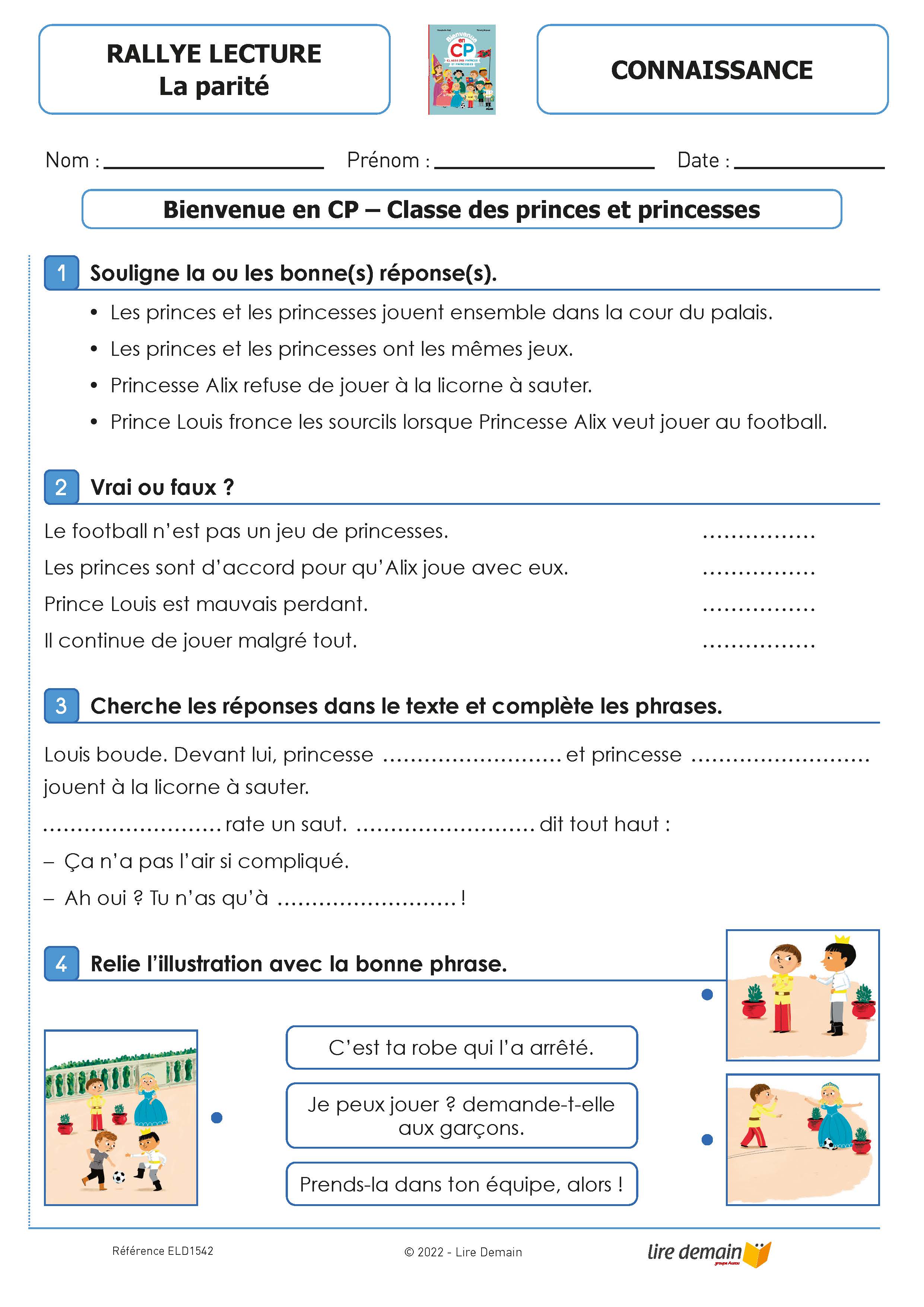 RALLYE LECTURE - TOUS EGAUX ! (FICHIER SEUL)