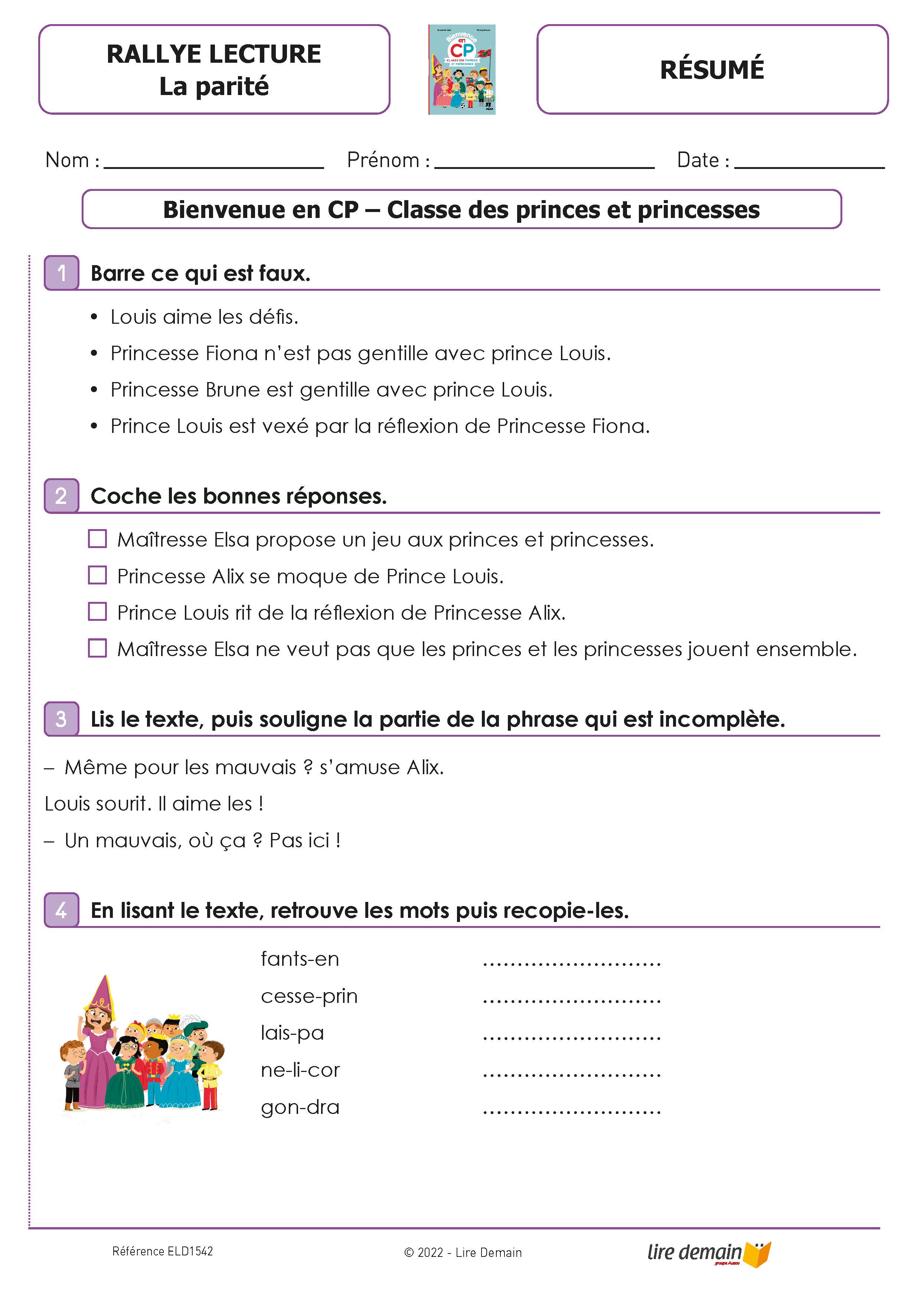 RALLYE LECTURE - TOUS EGAUX ! (FICHIER SEUL)