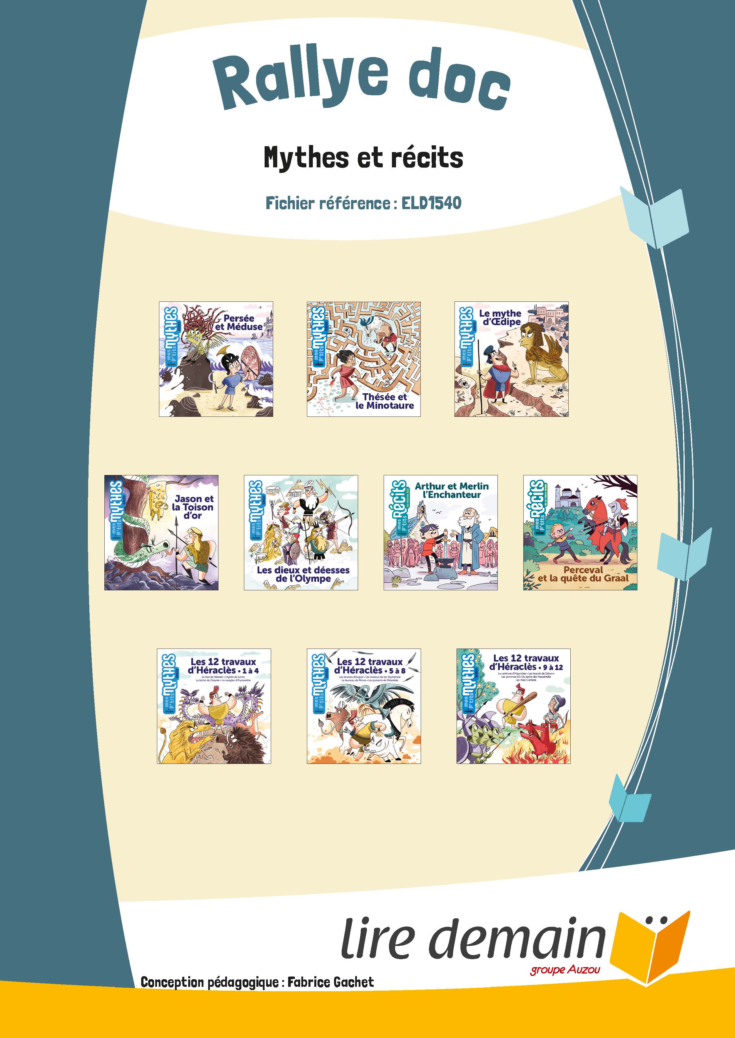 RALLYE LECTURE - MYTHES ET RECITS (FICHIER SEUL)