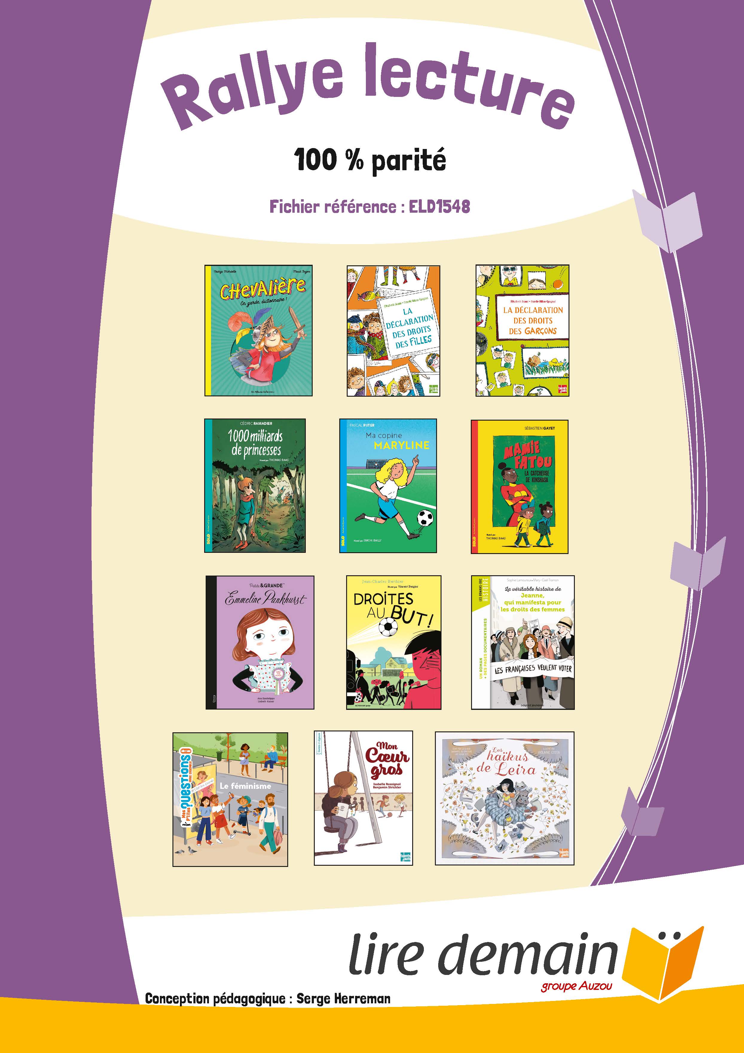 RALLYE LECTURE - 100% PARITE  (FICHIER SEUL)