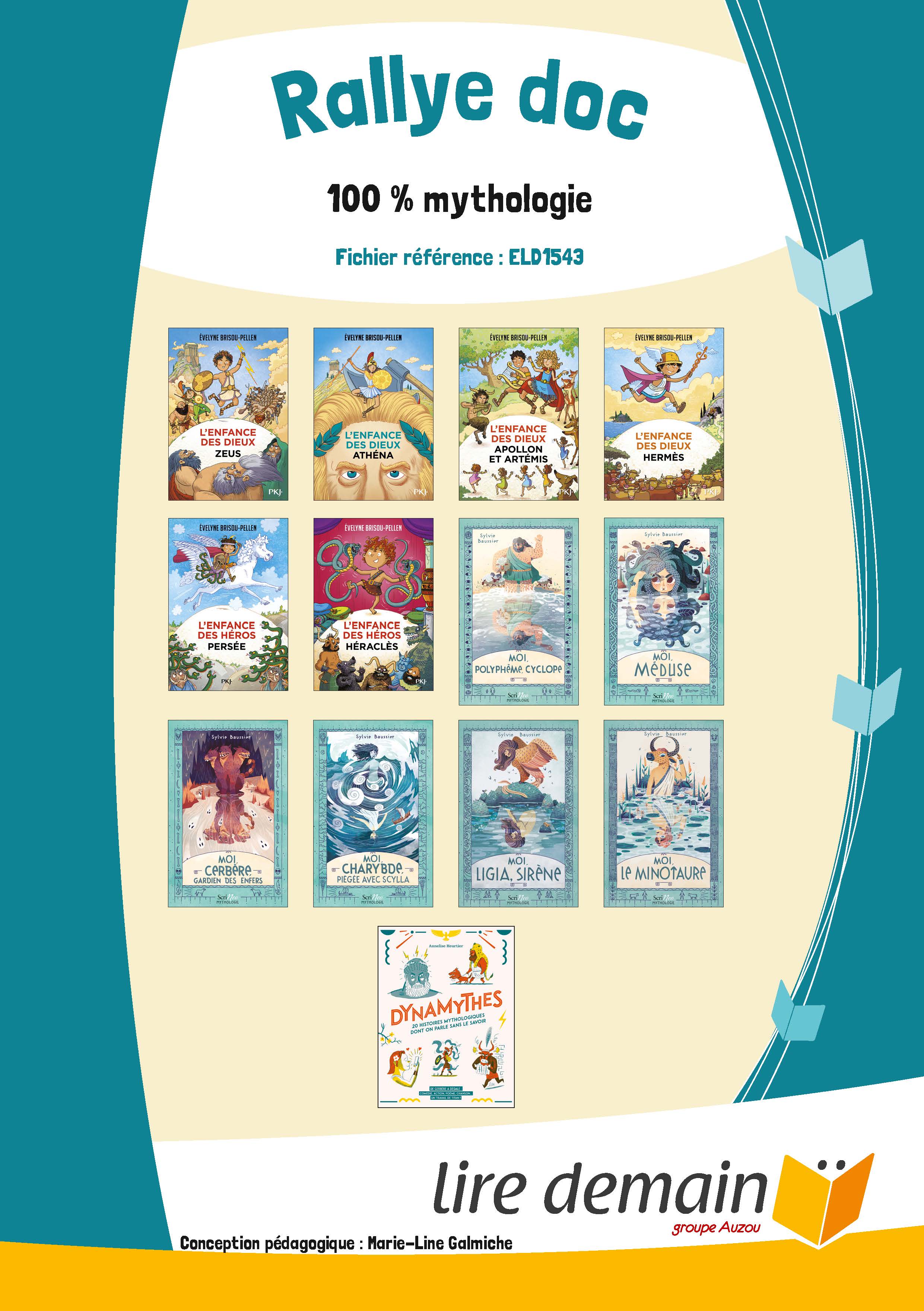 RALLYE LECTURE -  100% MYTHOLOGIE (FICHIER SEUL)