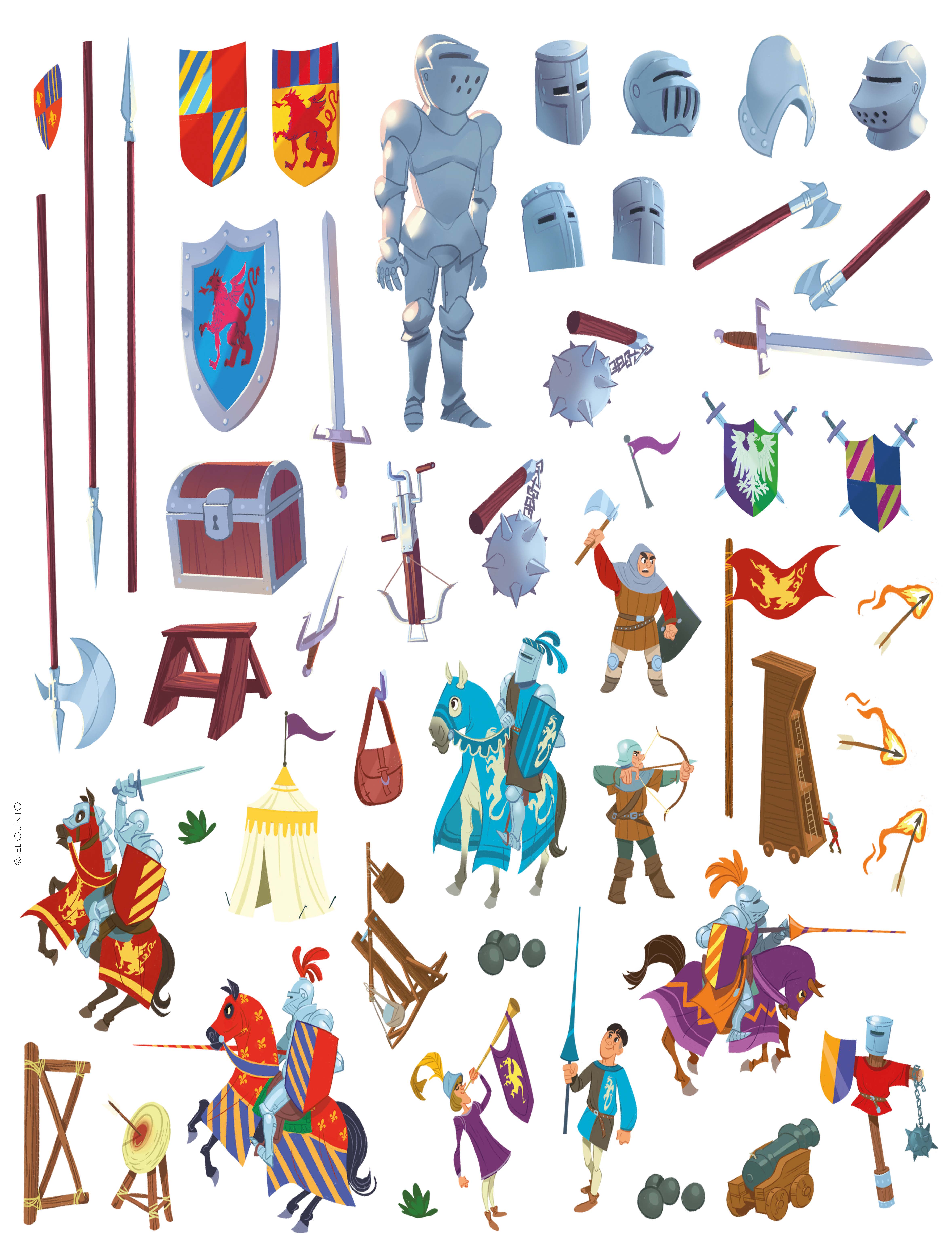 LES CHATEAUX FORTS (AVEC AUTOCOLLANTS)