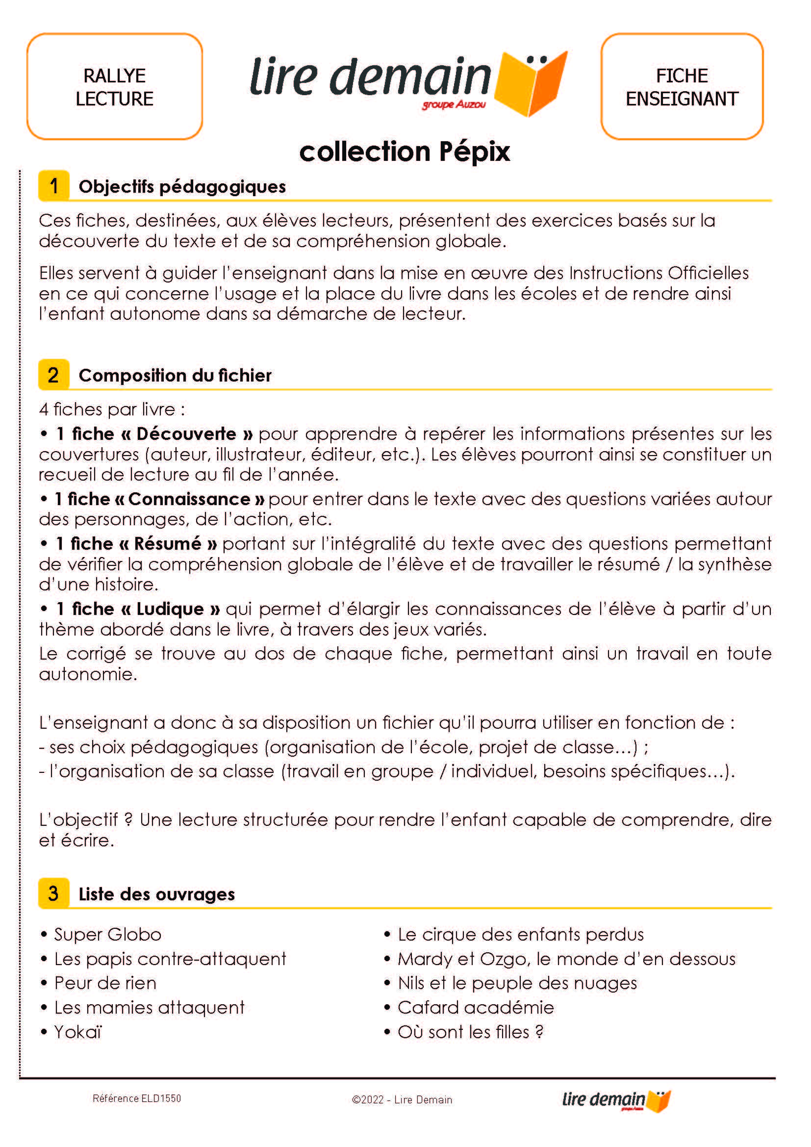 RALLYE LECTURE - PEPIX (FICHIER SEUL)