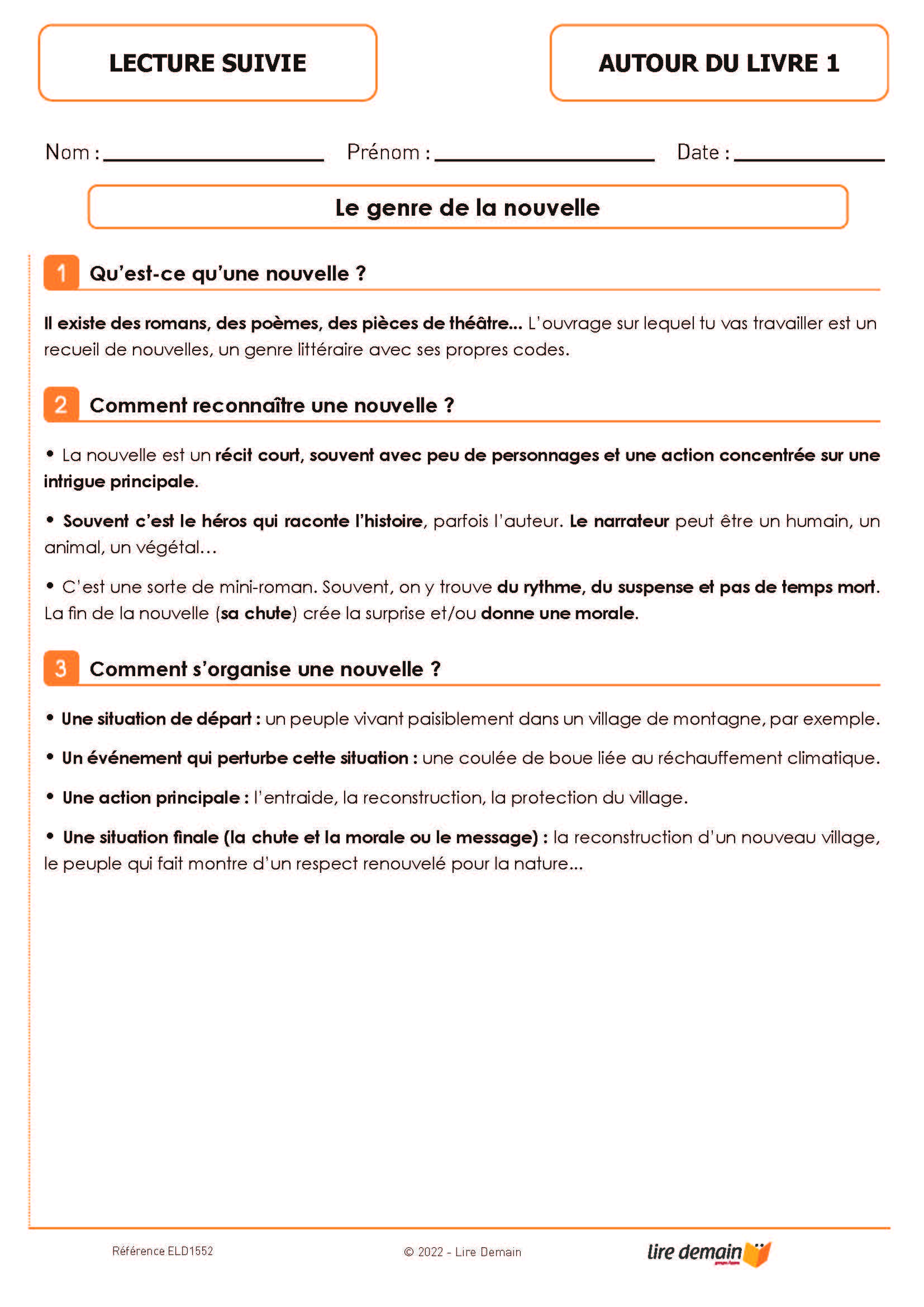 LECTURE SUIVIE - AU COEUR DE LA NATURE (FICHIER SEUL)