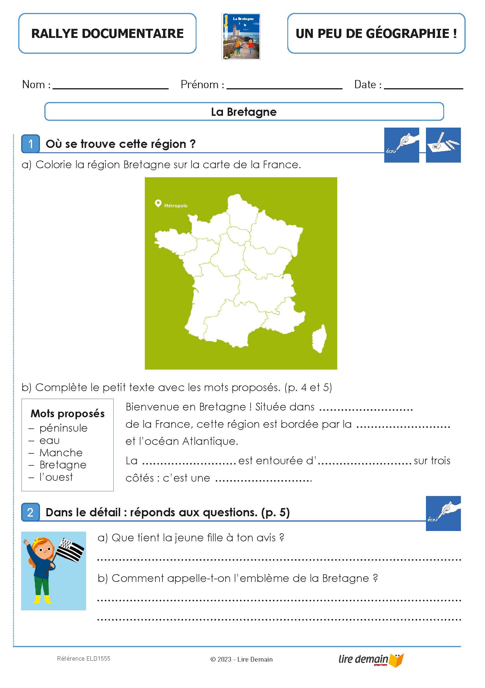 RALLYE DOC - MES DOCS FRANCE (FICHIER SEUL)