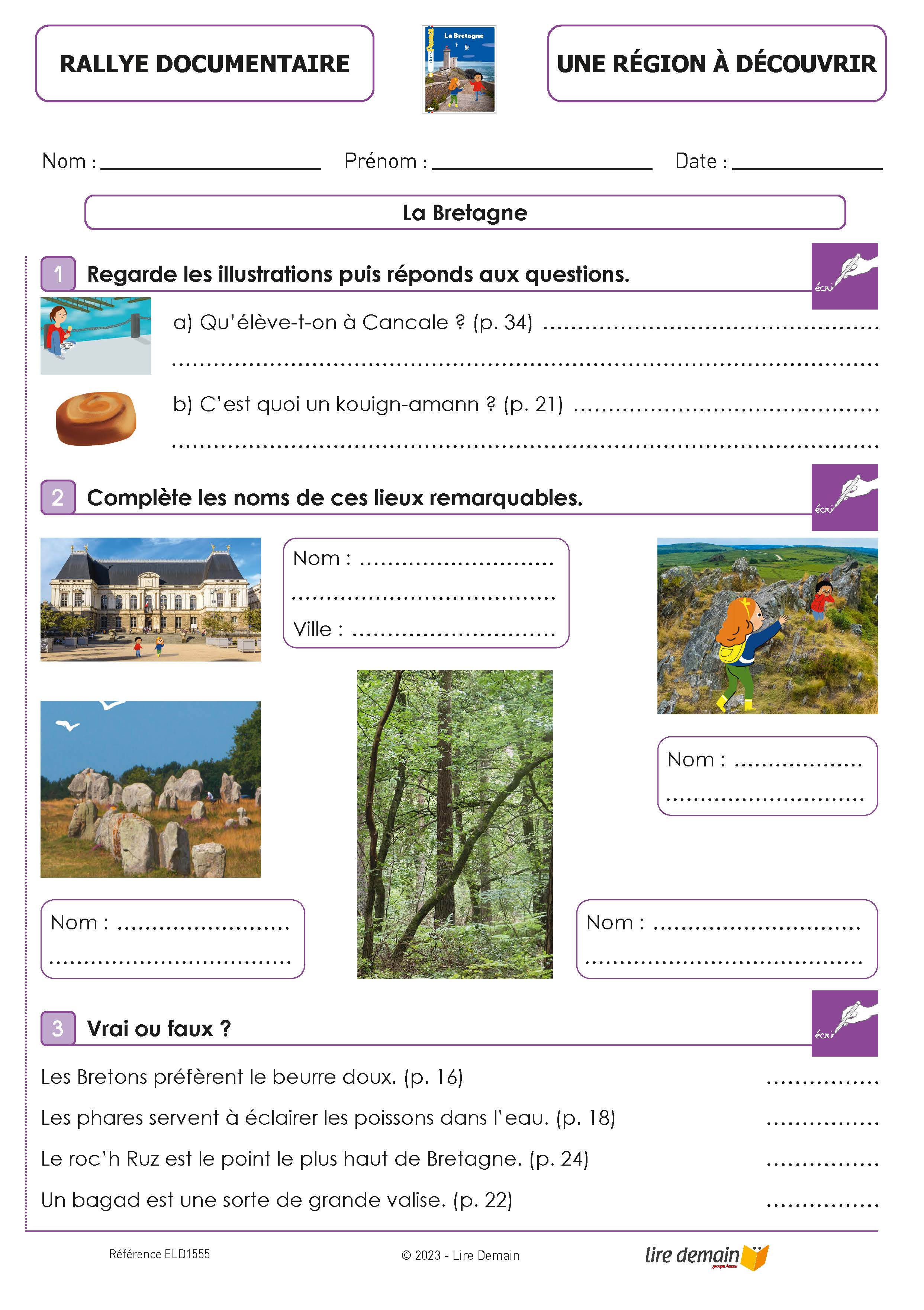 RALLYE DOC - MES DOCS FRANCE (FICHIER SEUL)