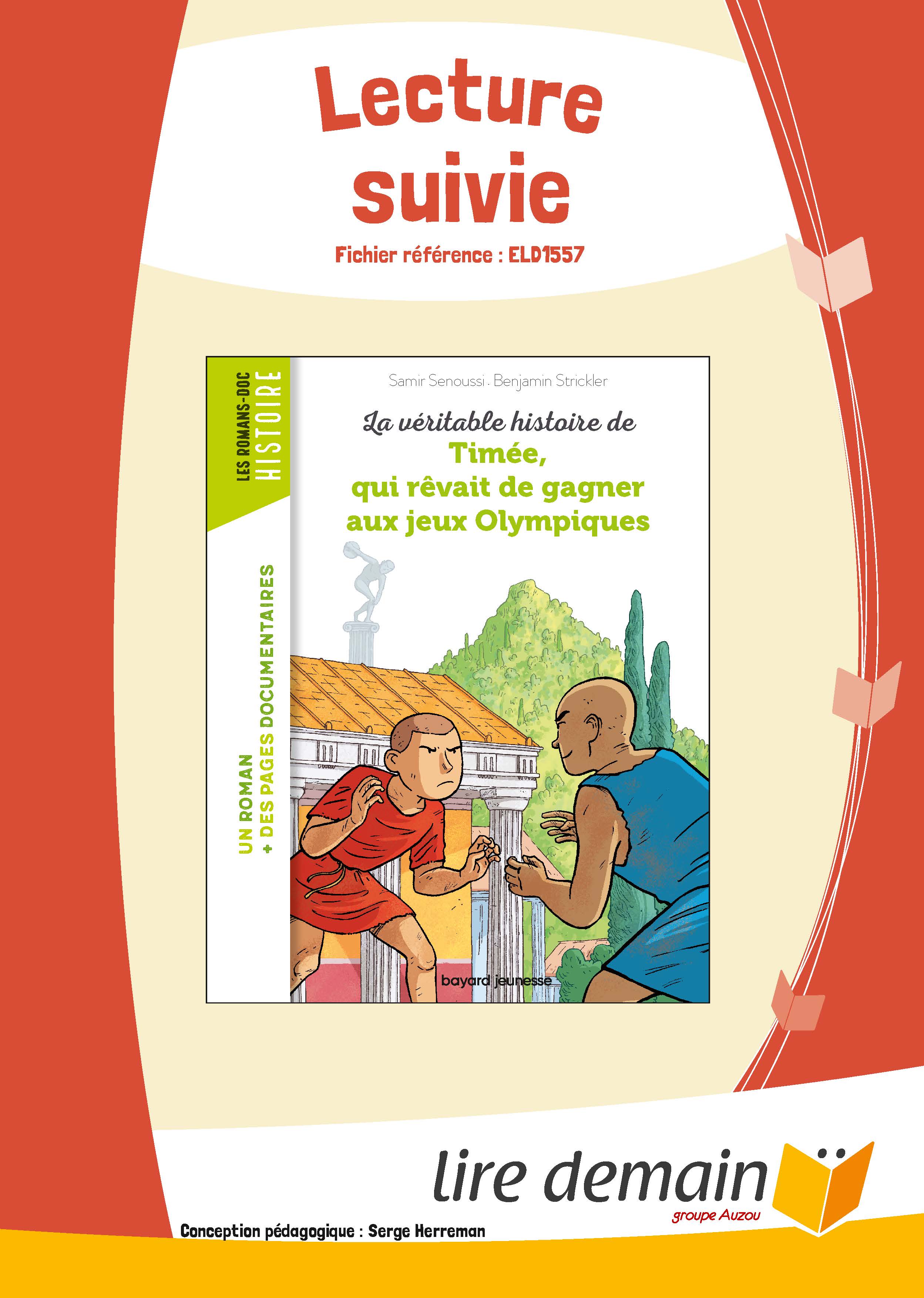 LECTURE SUIVIE - TIMEE AUX JEUX OLYMPIQUES (25 EX)