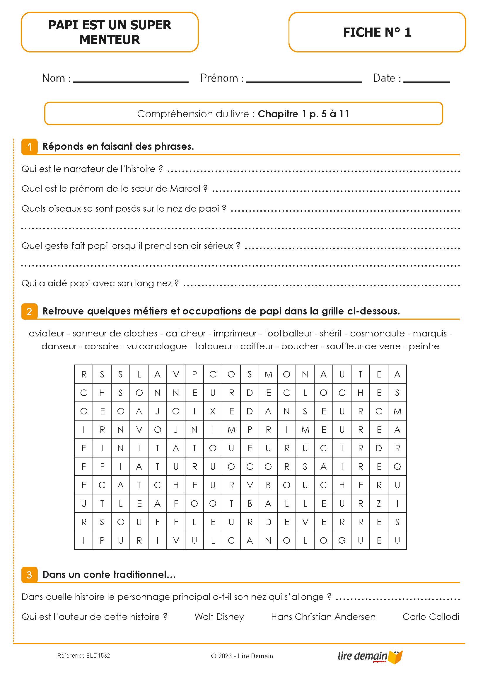 LECTURE SUIVIE PAPI EST UN SUPER MENTEUR : LE SUPER CHEVALIER (FICHIER SEUL)