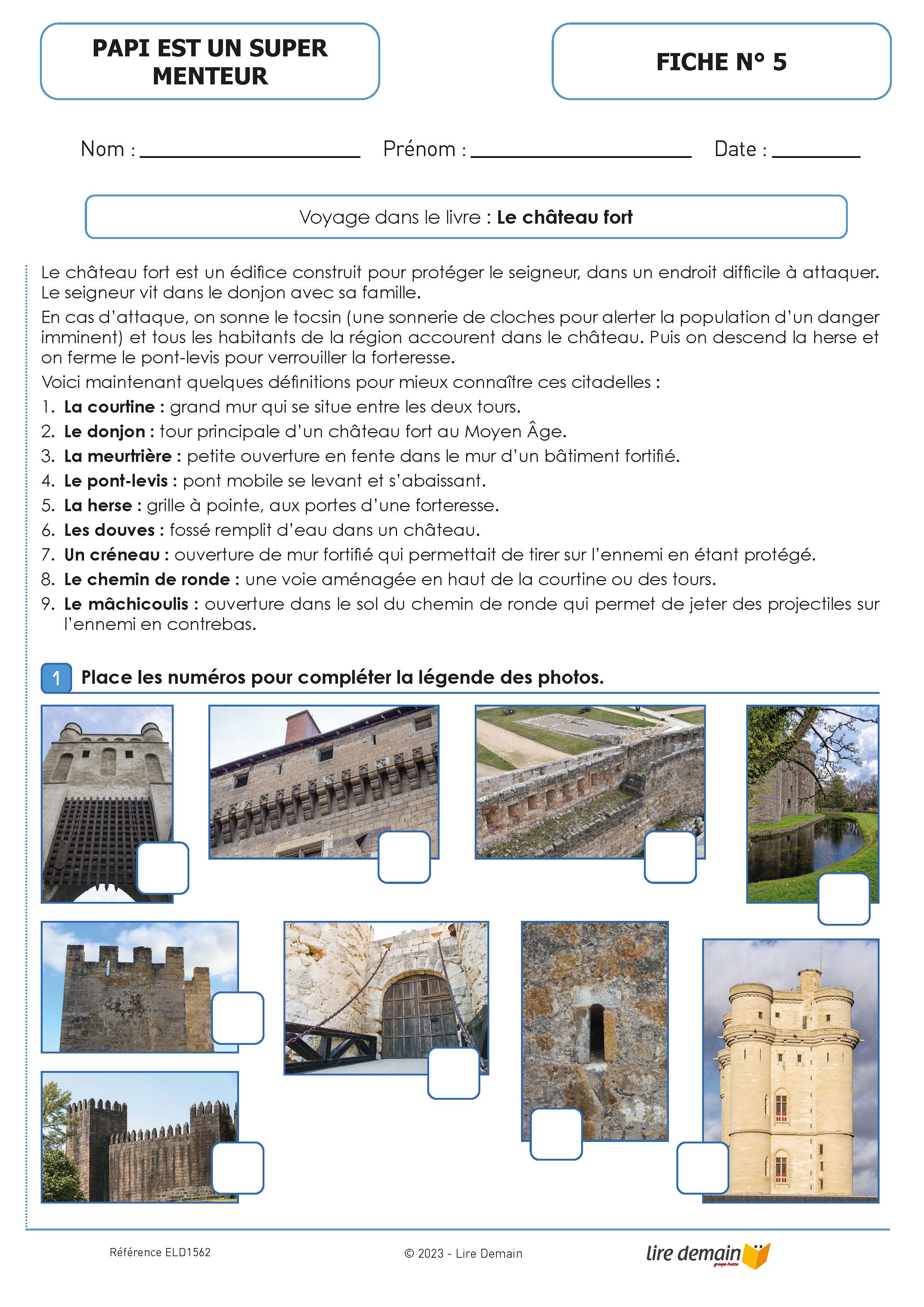 LECTURE SUIVIE PAPI EST UN SUPER MENTEUR : LE SUPER CHEVALIER (FICHIER SEUL)