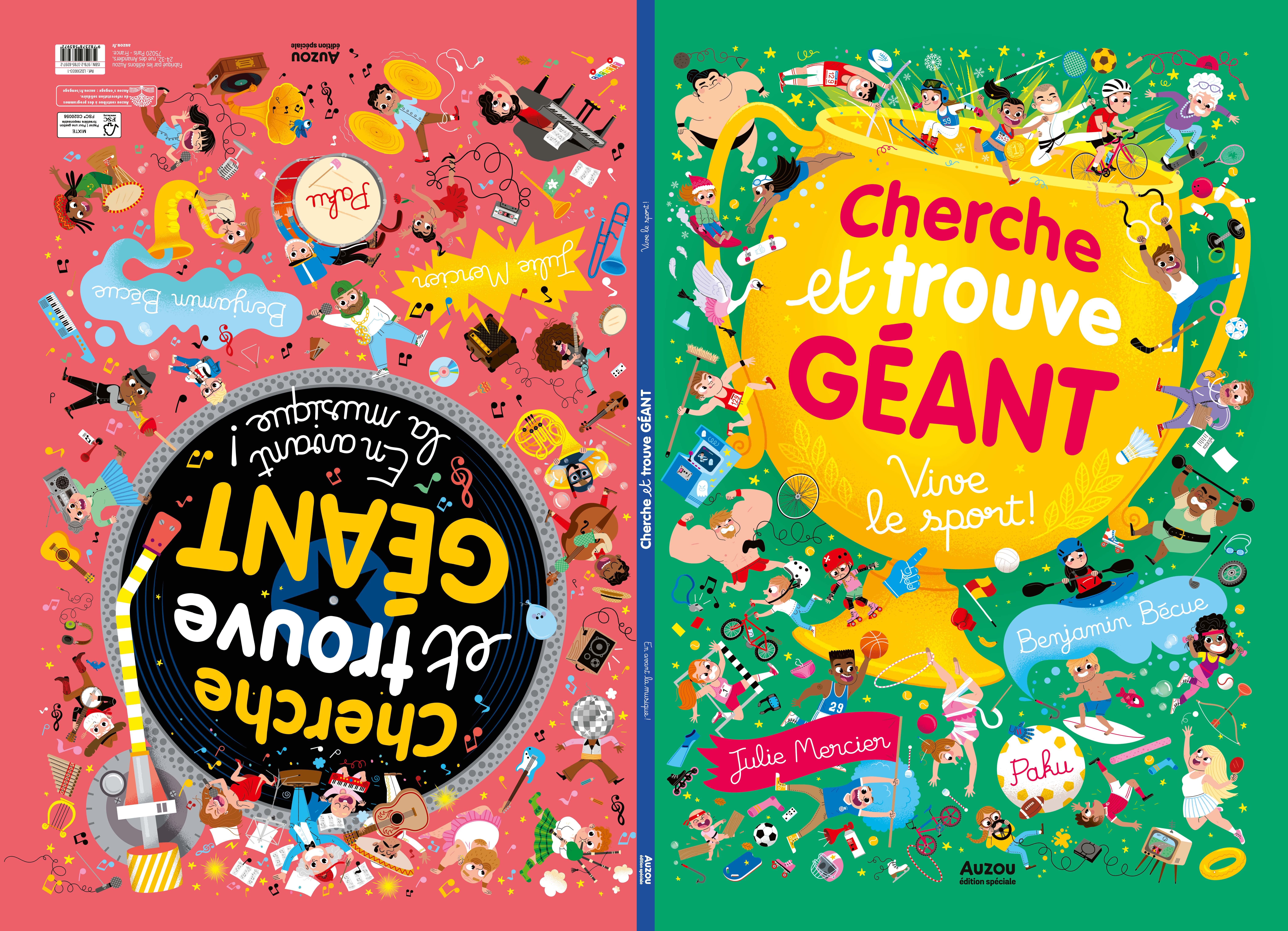 CHERCHE ET TROUVE GEANT - EN AVANT LA MUSIQUE/VIVE LE SPORT !