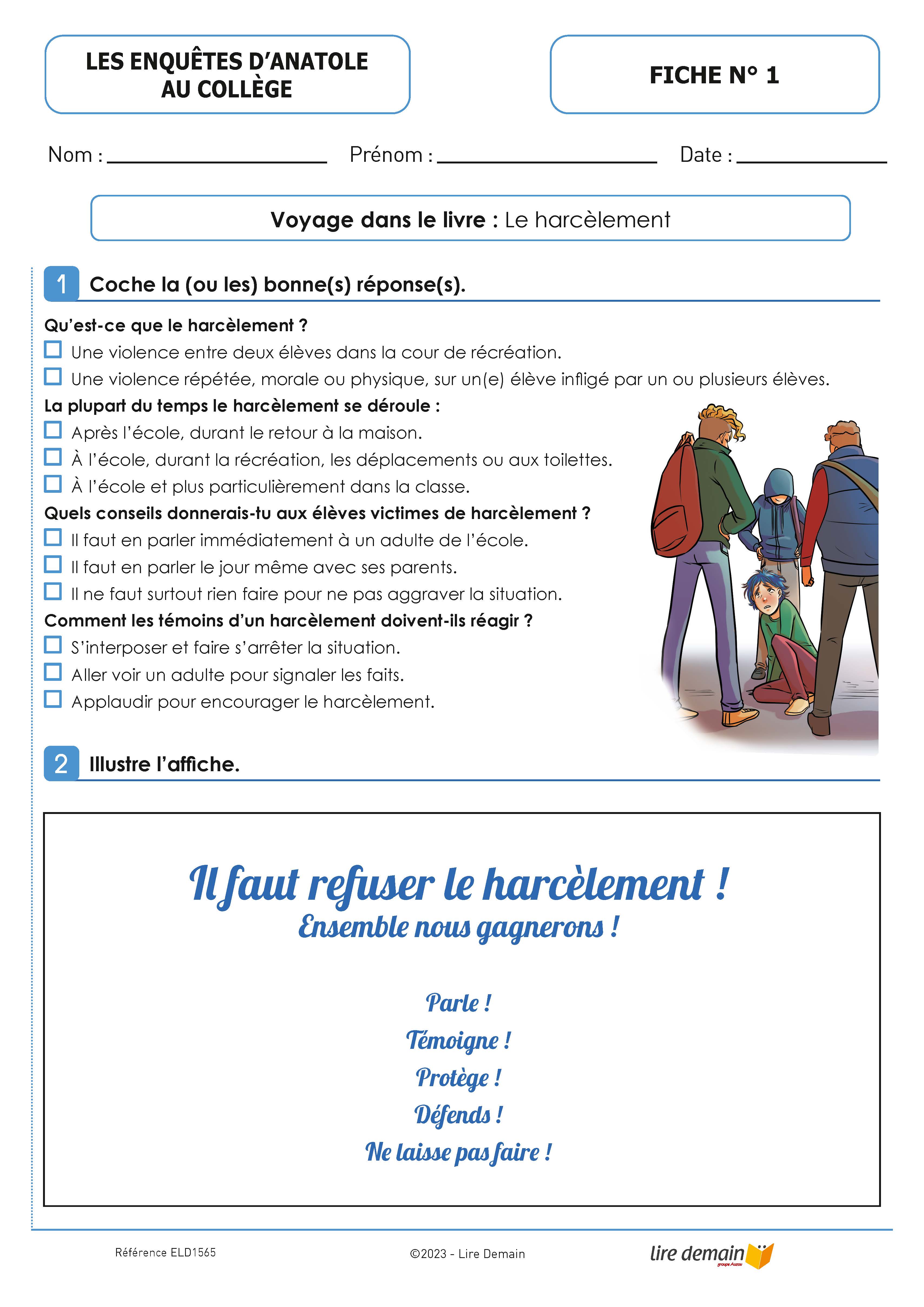 LECTURE SUIVIE - LES ENQUETES D