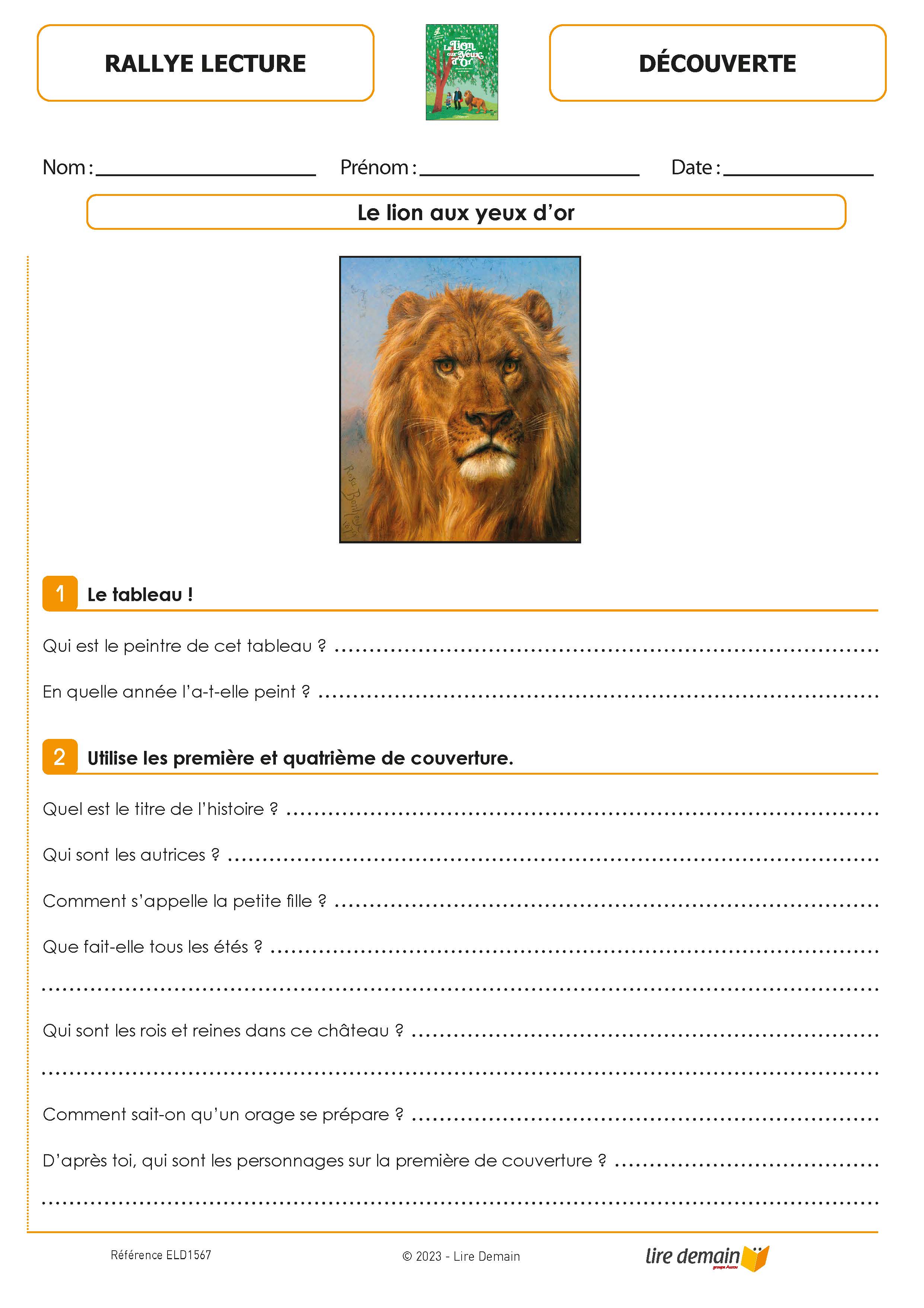 RALLYE LECTURE - PONT DES ARTS CYCLE 3 (FICHIER SEUL)