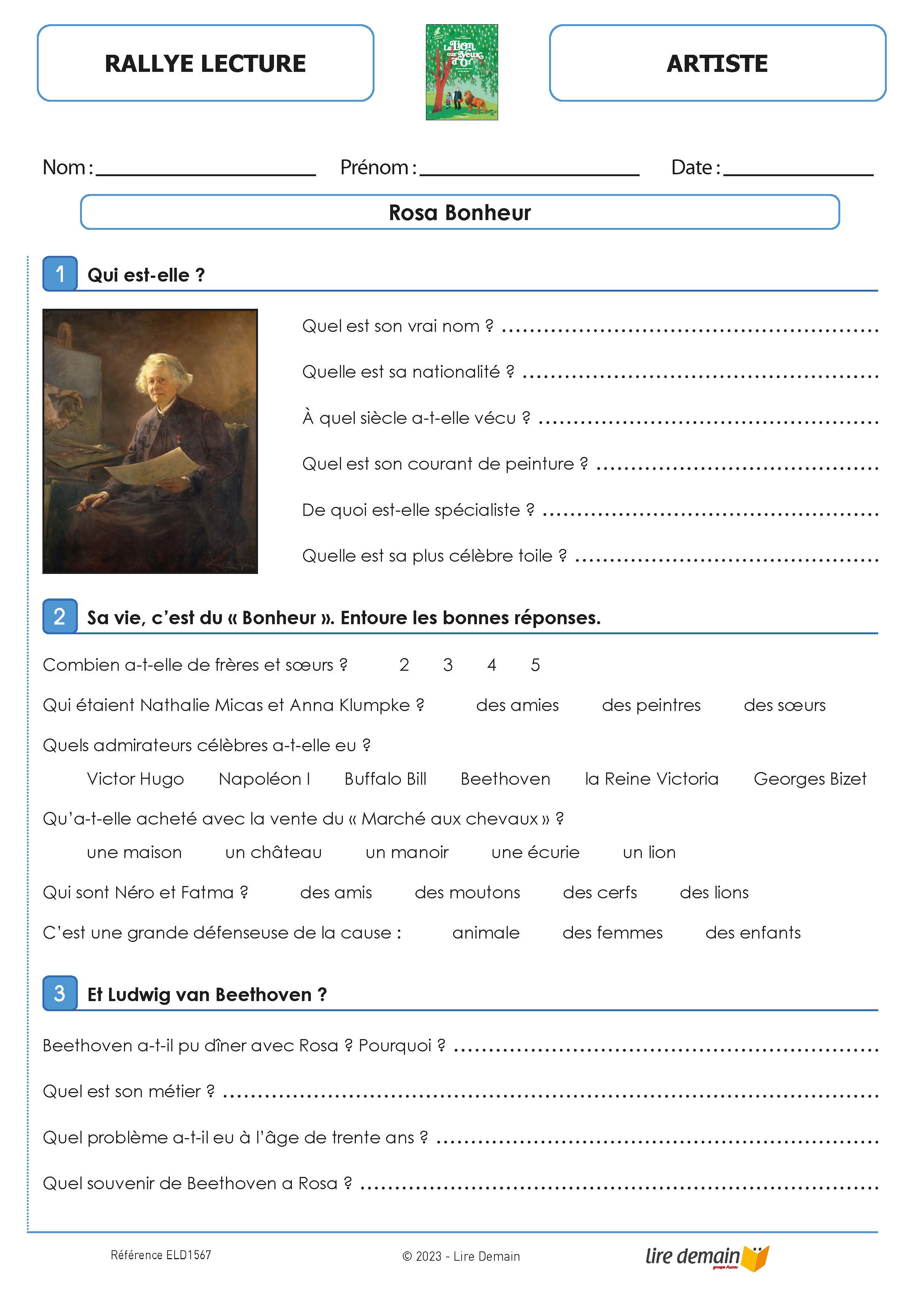 RALLYE LECTURE - PONT DES ARTS CYCLE 3 (FICHIER SEUL)