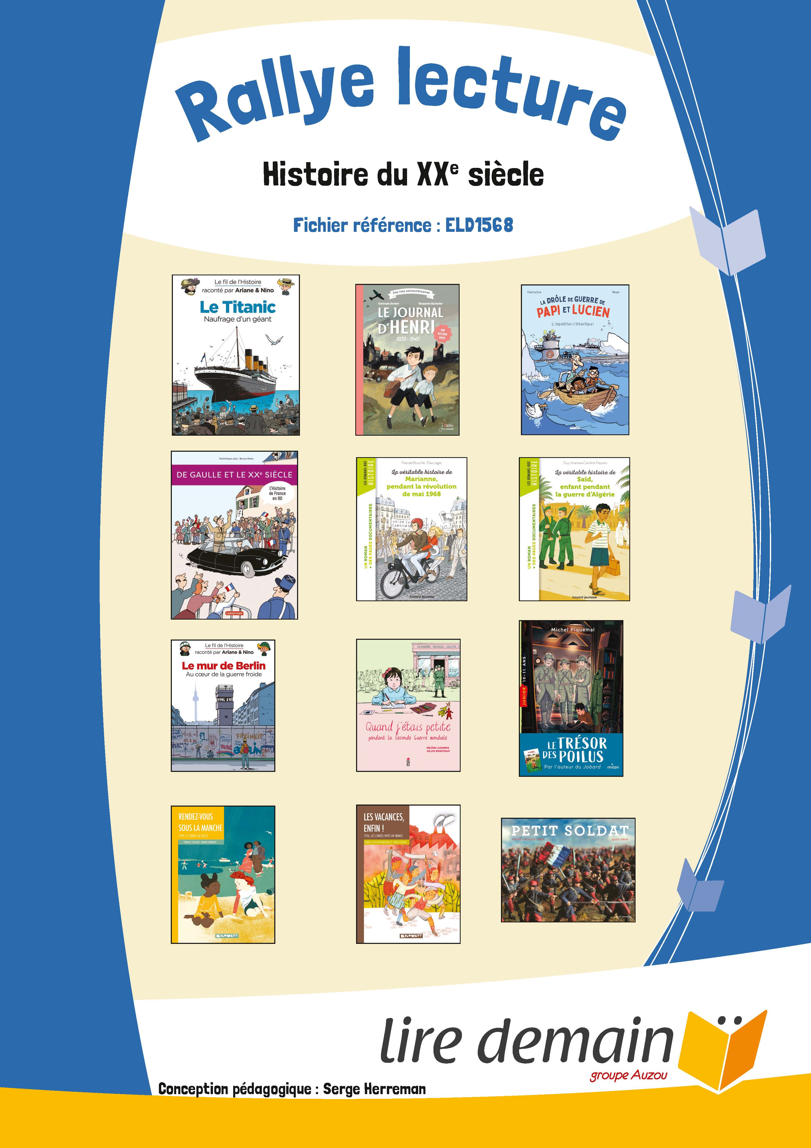 RALLYE LECTURE - HISTOIRE DU 20E SIECLE (FICHIER SEUL)