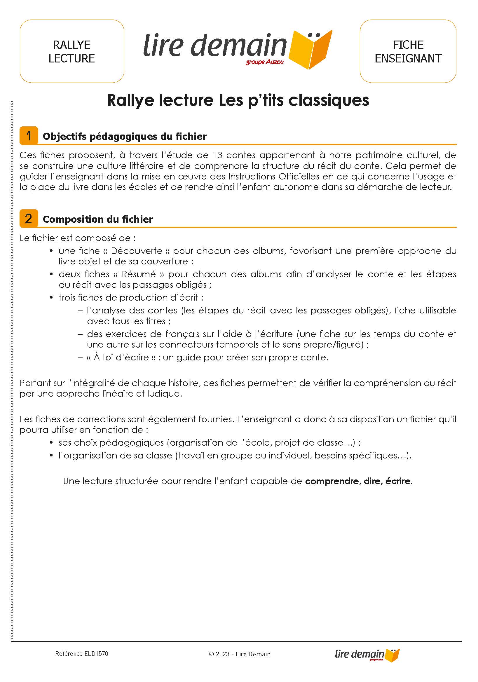 RALLYE LECTURE - LES P