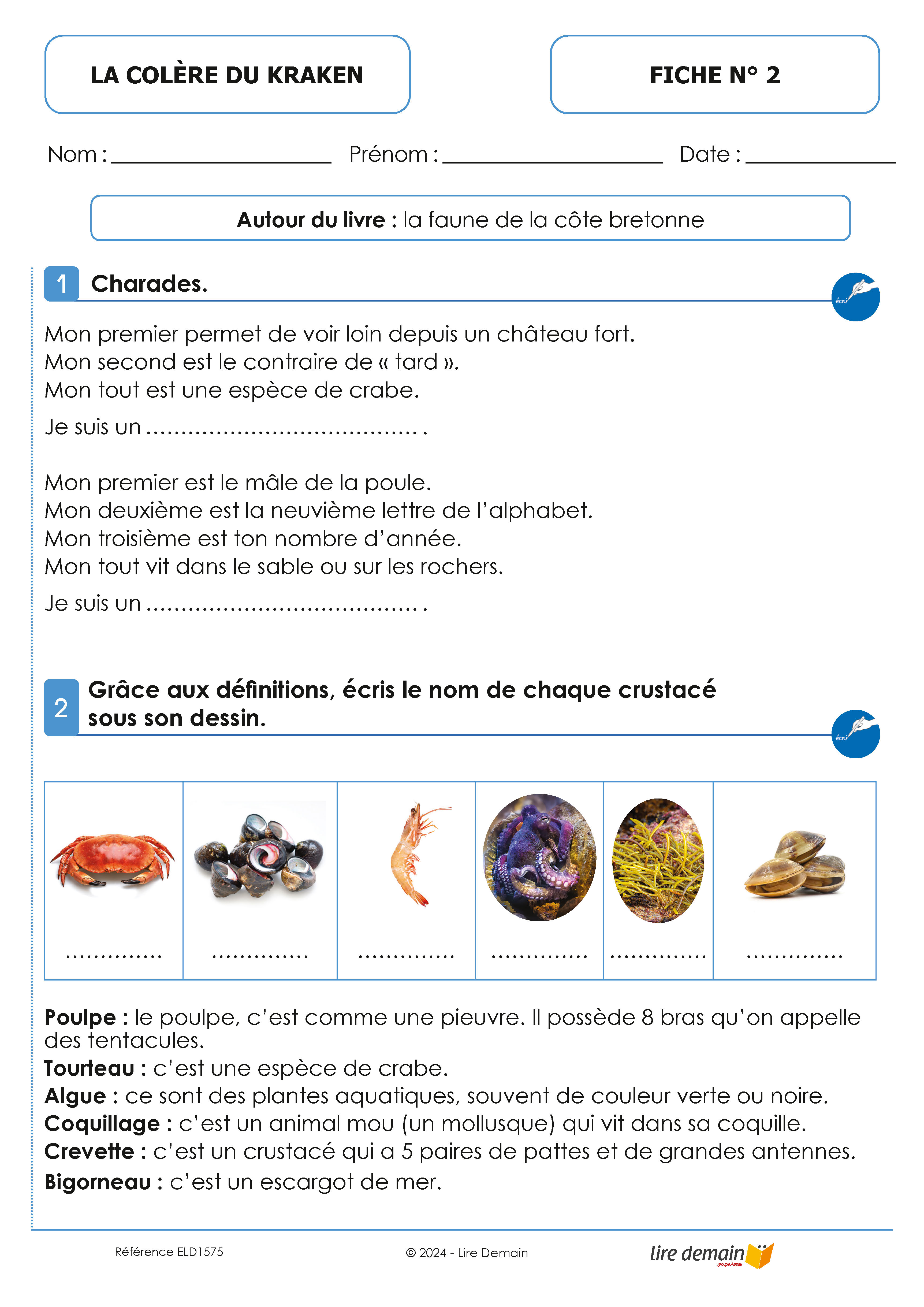 LECTURE SUIVIE LA COLERE DU KRAKEN (FICHIER SEUL)