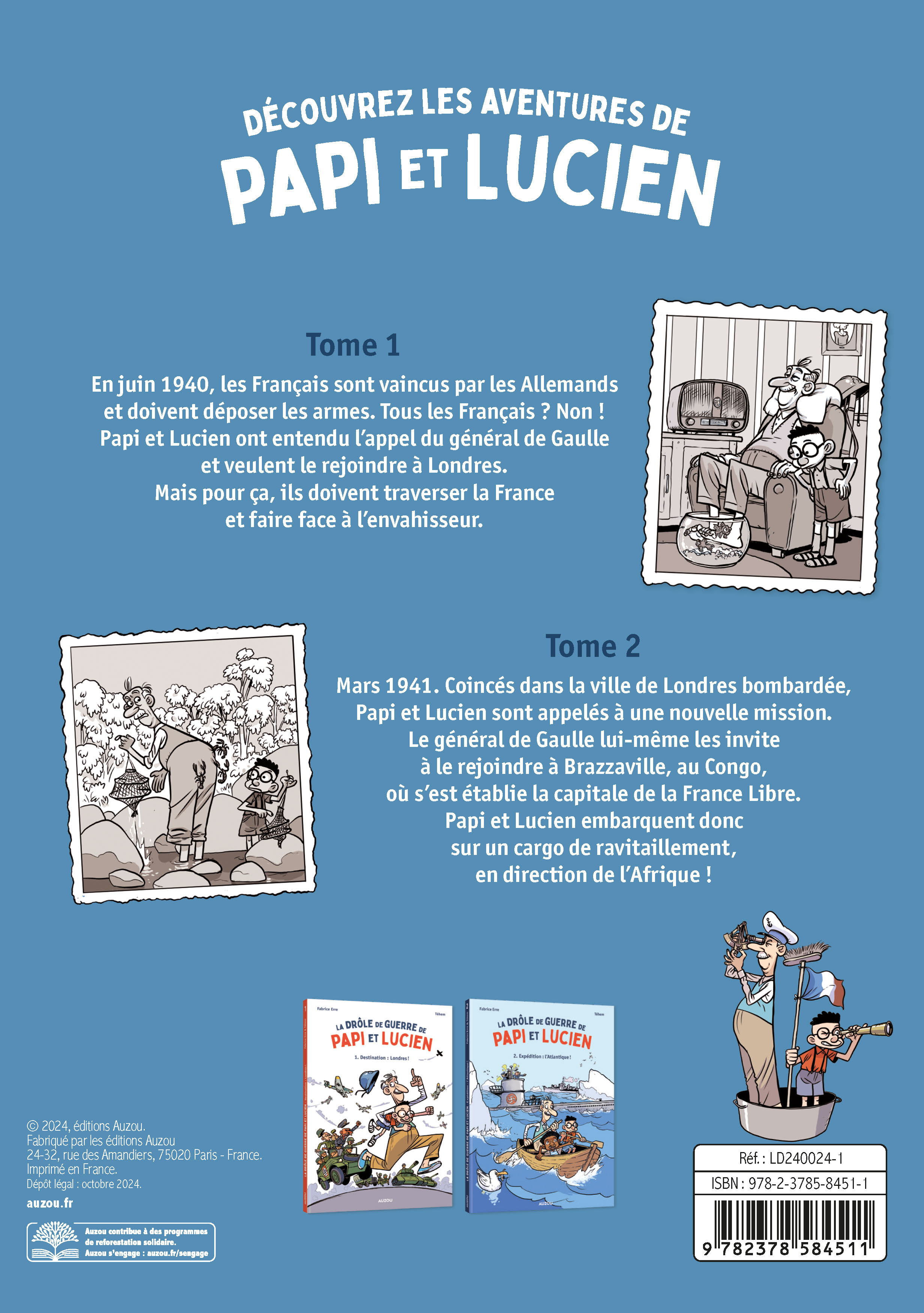 LA DROLE DE GUERRE DE PAPI ET LUCIEN TOMES 1 ET 2