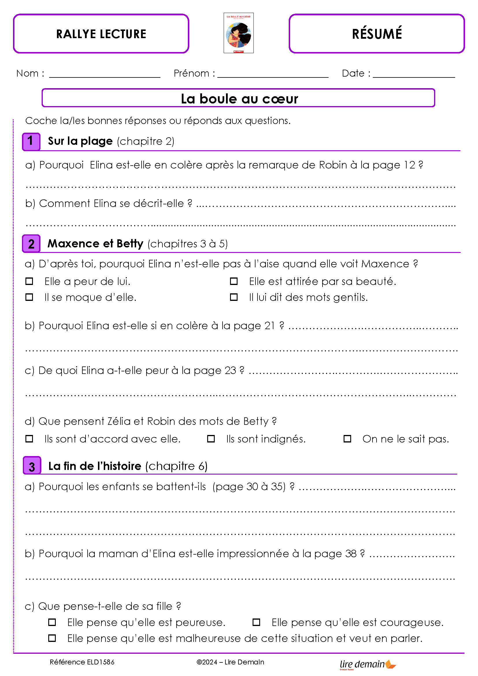 RALLYE LECTURE - KAPOCHES 2024 