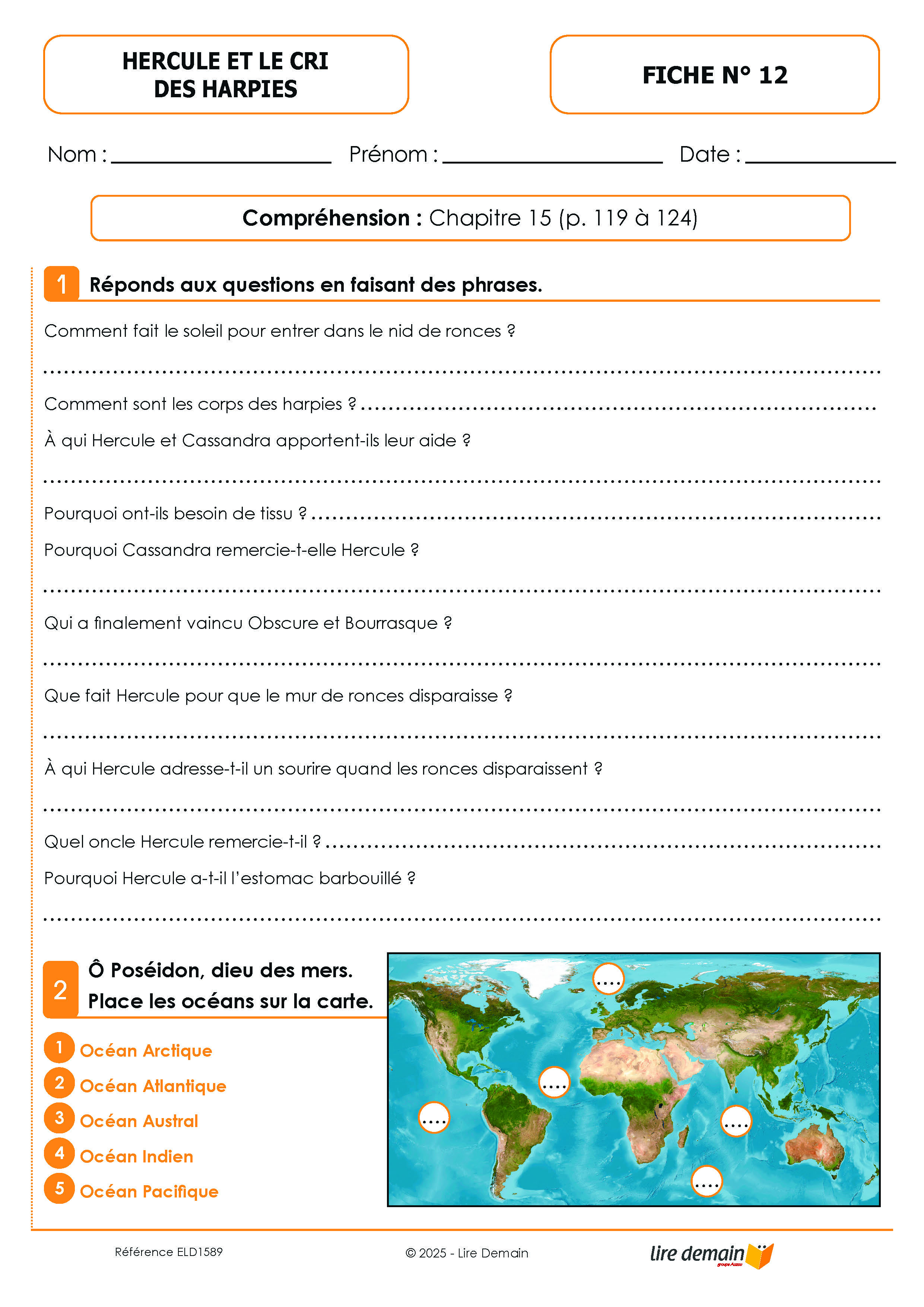 FICHIER LECTURE SUIVIE HERCULE ET LE CRI DES HARPIES