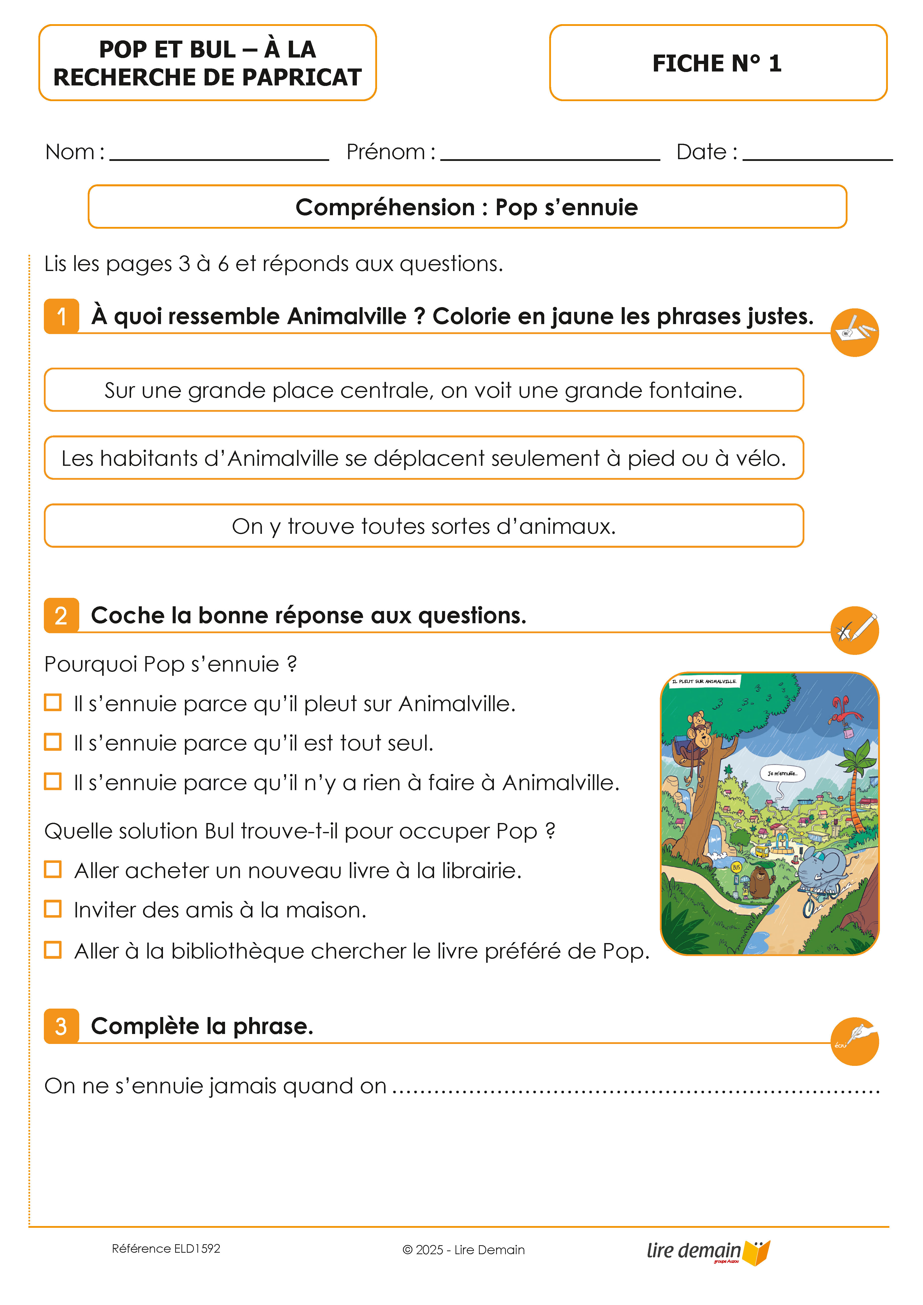 LECTURE SUIVIE - POP ET BUL