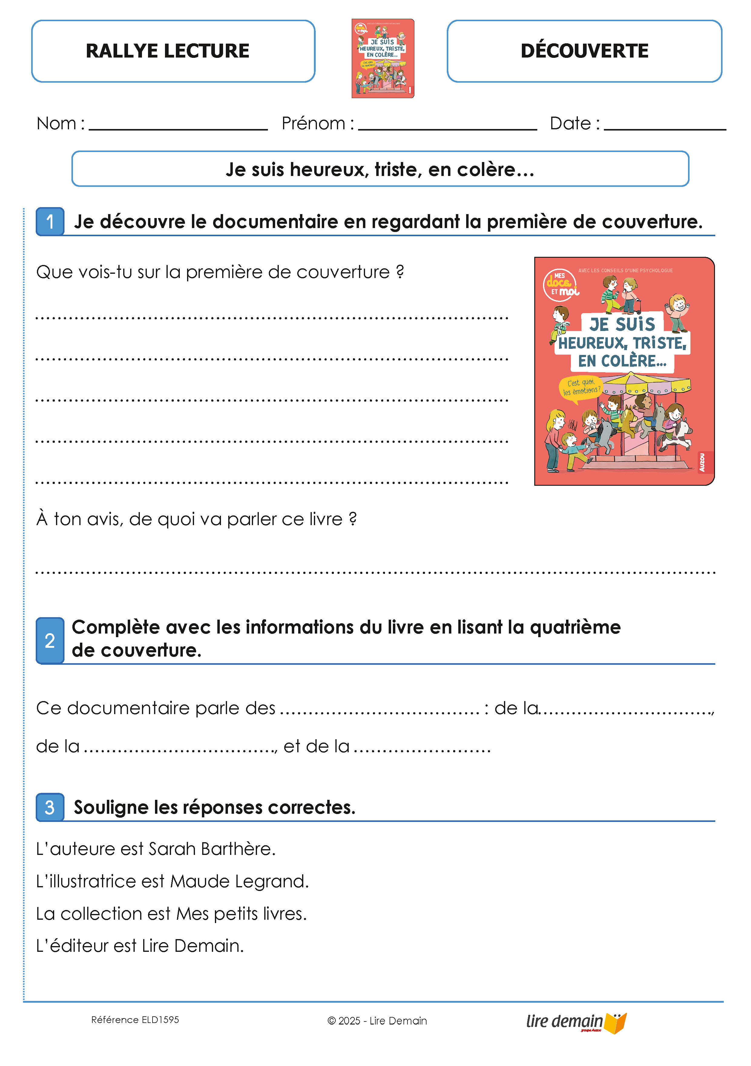 RALLYE DOCUMENTAIRE - MES DOCS ET MOI