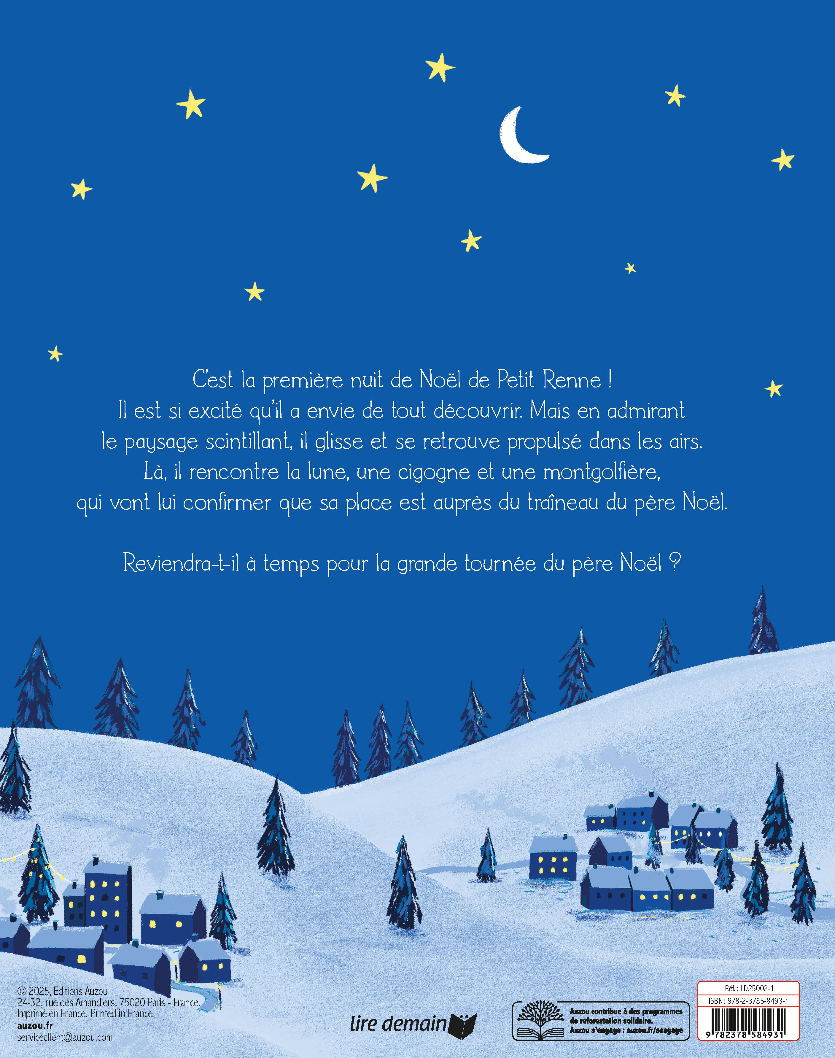 LA PREMIERE NUIT DE NOEL DE PETIT RENNE