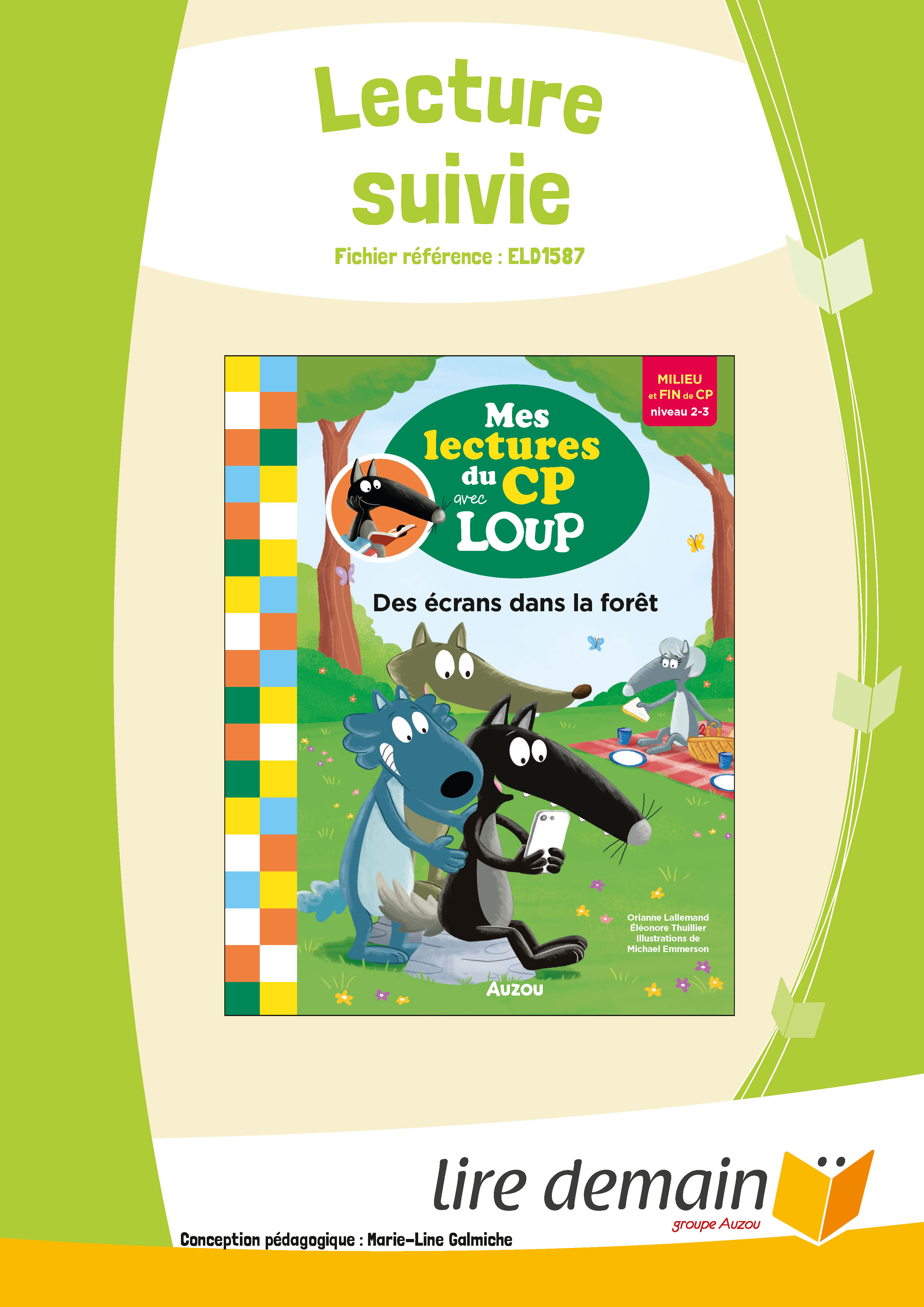 LECTURE SUIVIE - DES ECRANS DANS LA FORET  (25 EX)