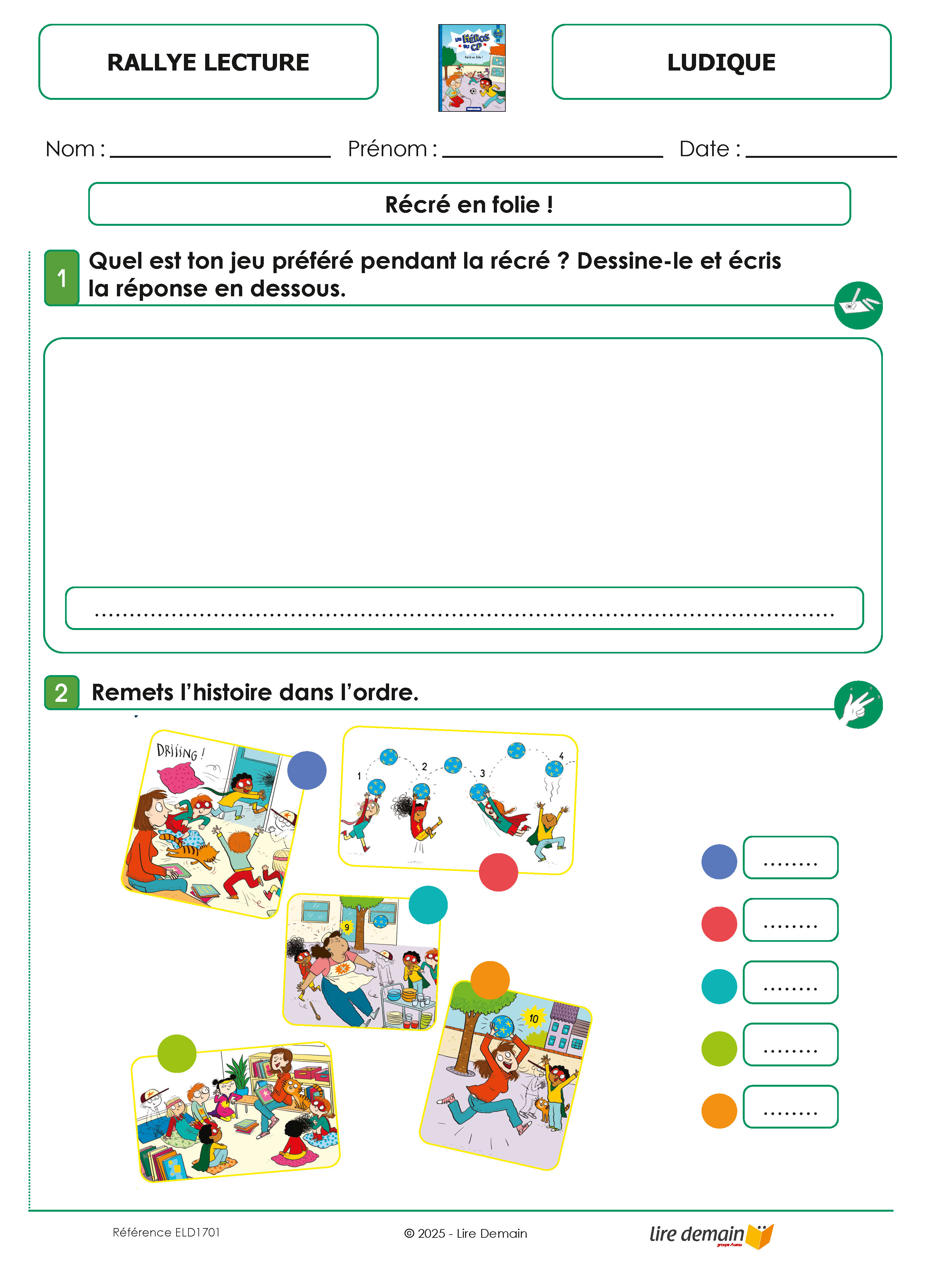 RALLYE LECTURE - LES HEROS DU CP (FICHIER SEUL)