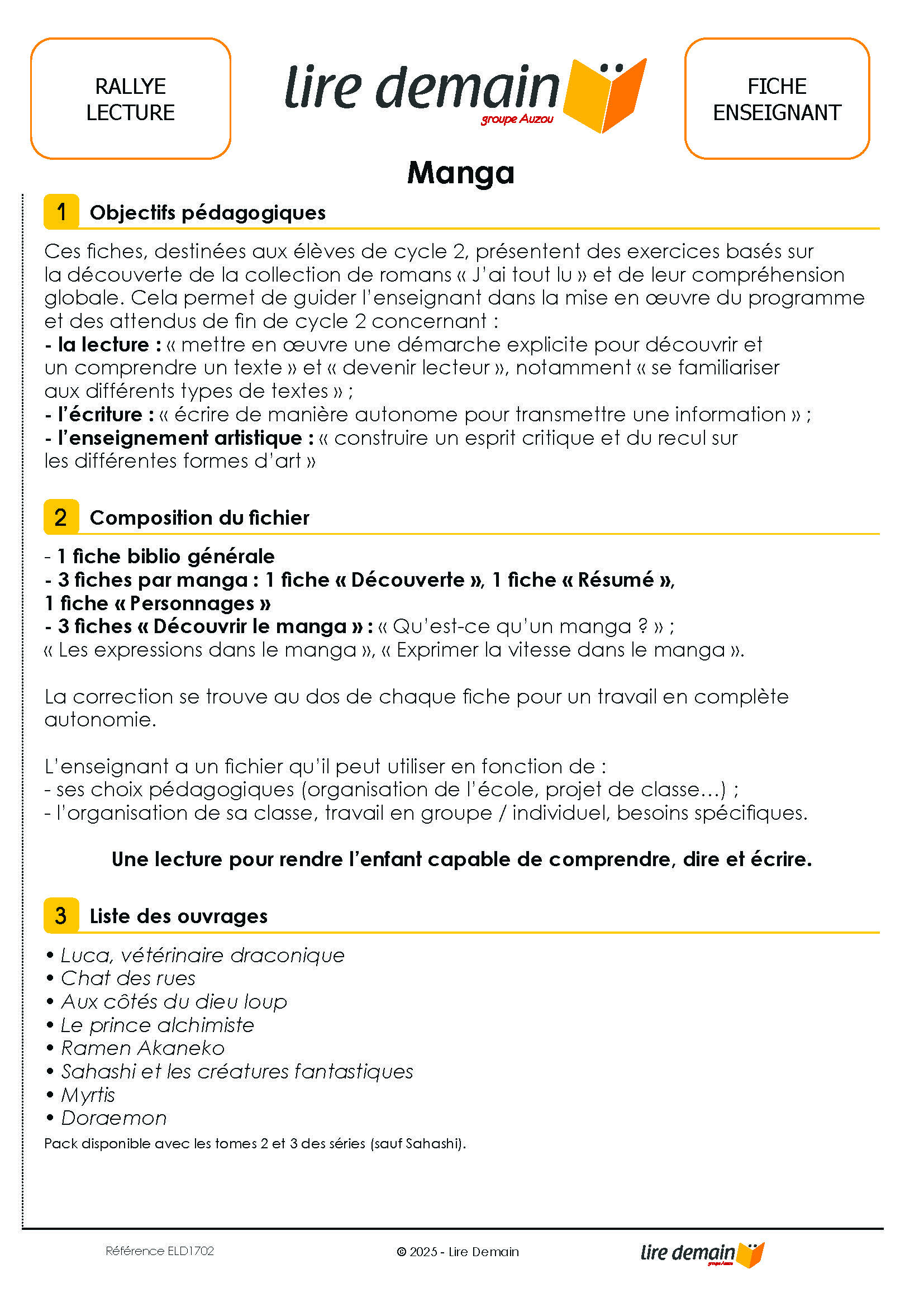 RALLYE LECTURE MANGAS 2025 (FICHIER SEUL)