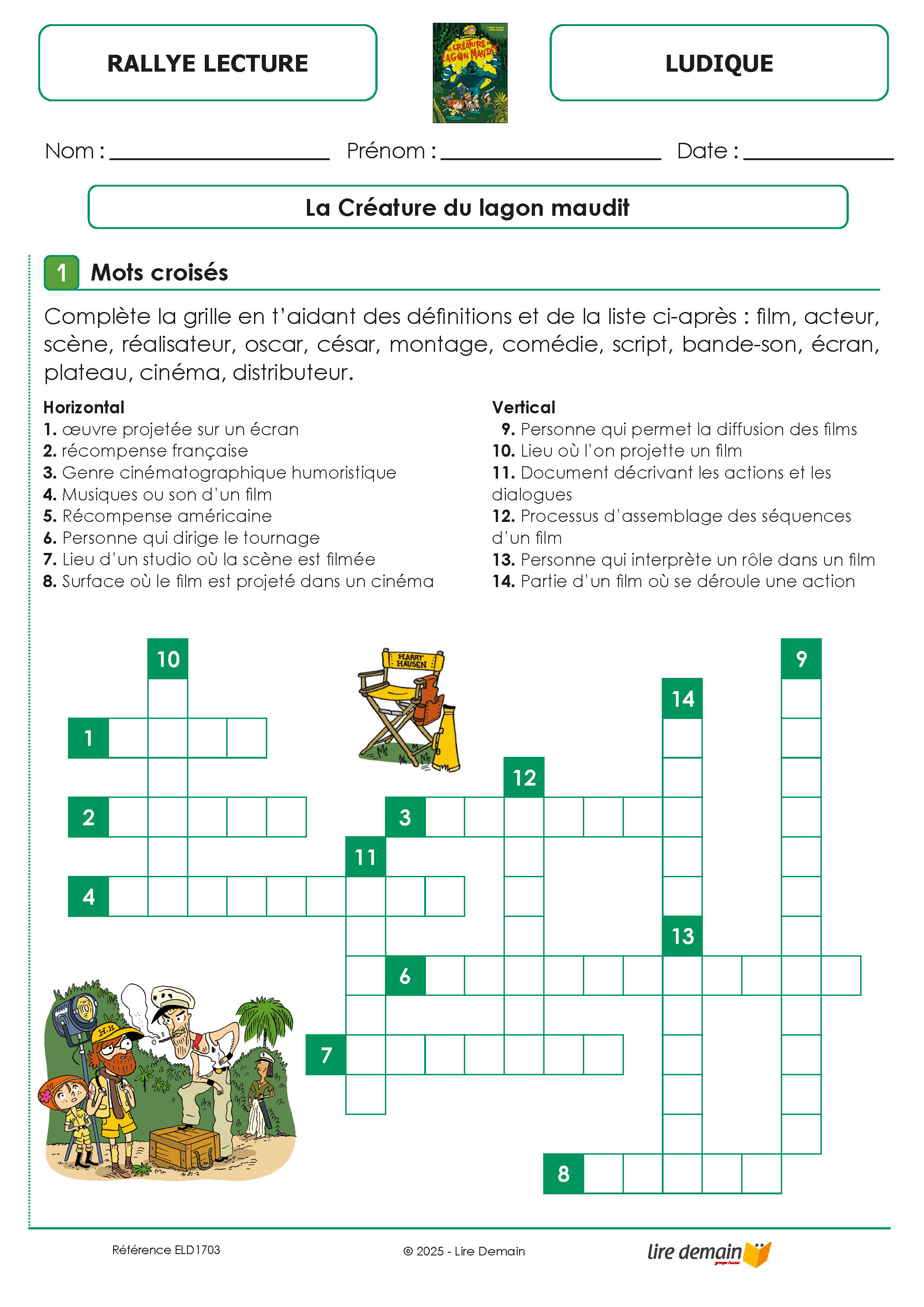 RALLYE LECTURE FRISSONS (FICHIER SEUL)