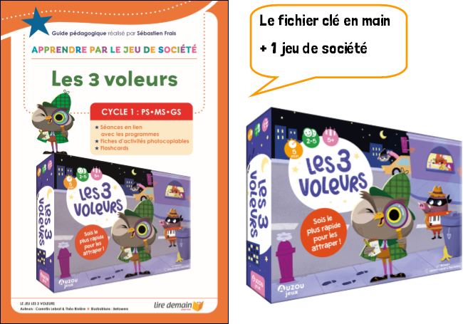 APJS - LES 3 VOLEURS : 1 FICHIER + 1 JEU