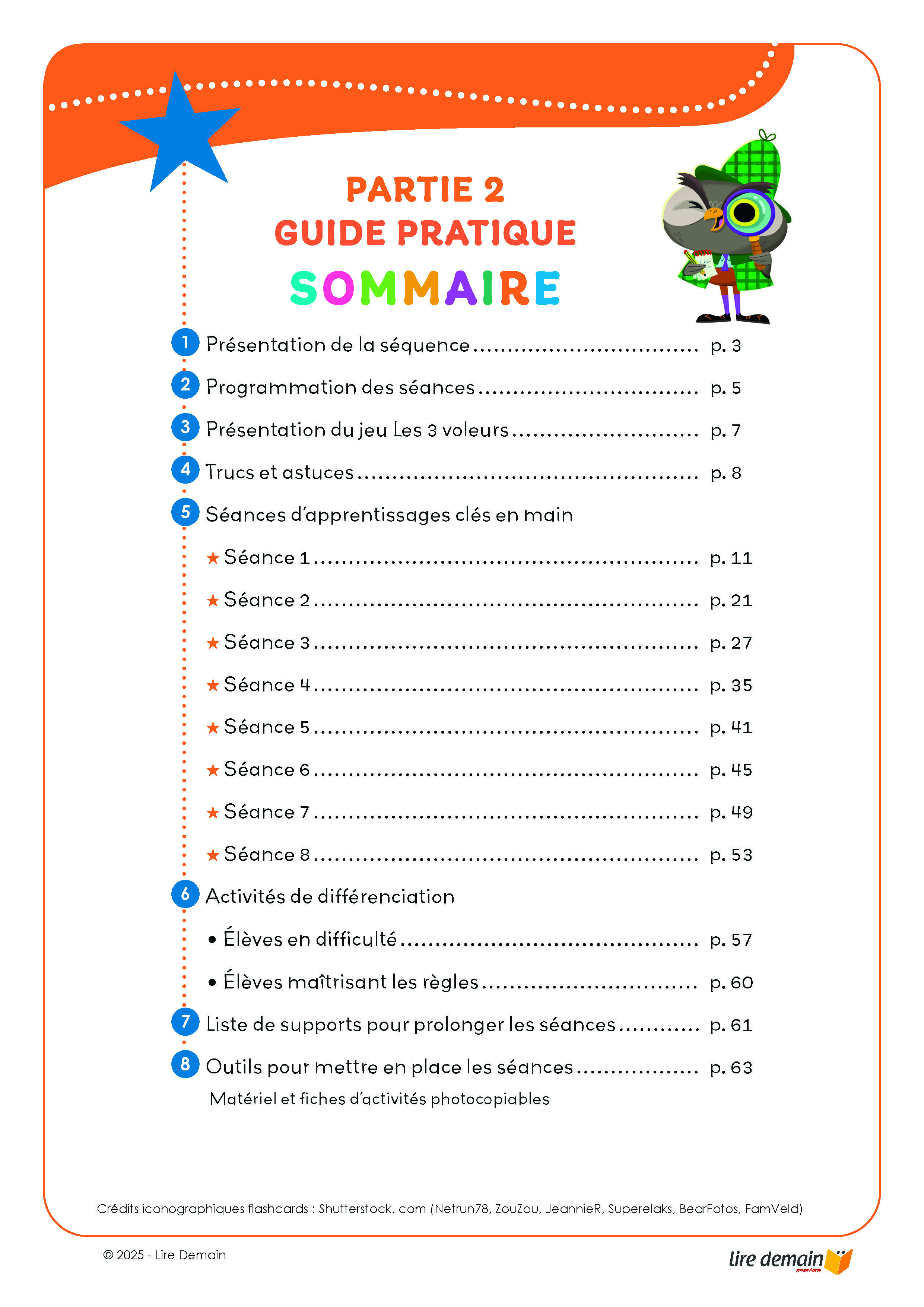 APJS - LES 3 VOLEURS : 1 FICHIER + 1 JEU