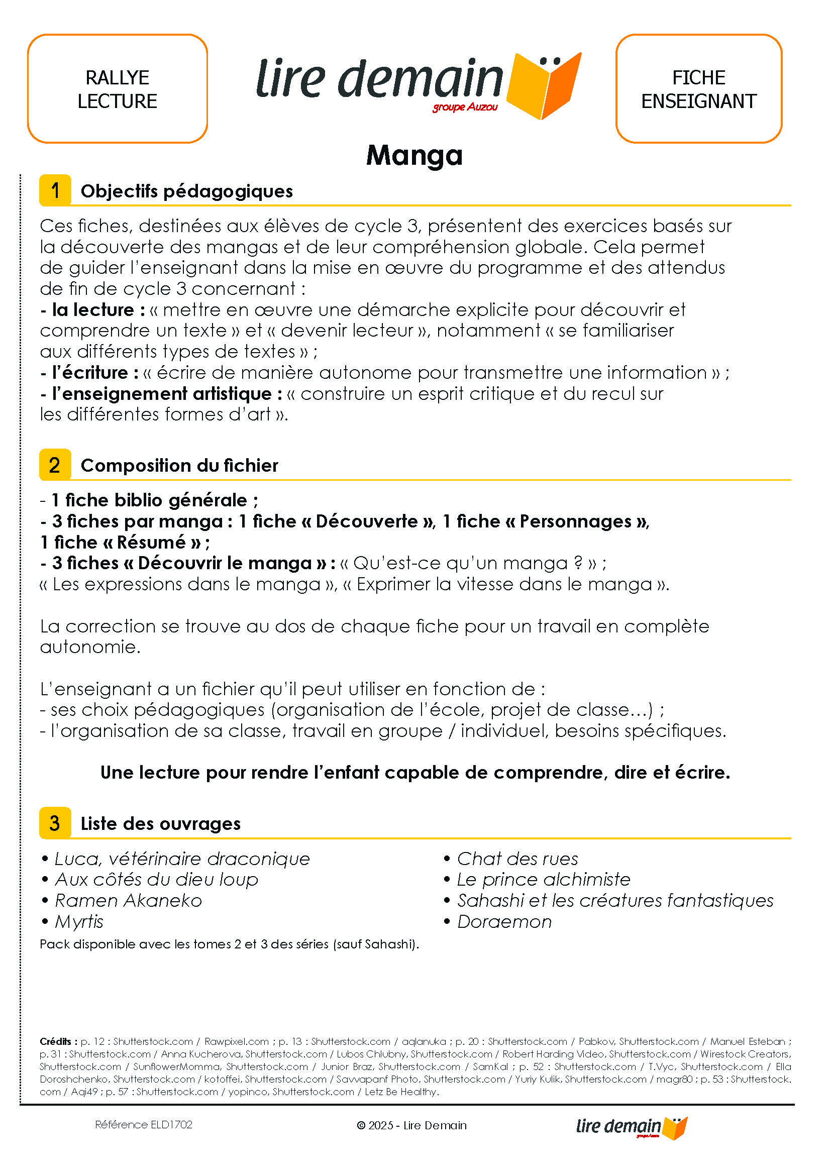 RALLYE LECTURE MANGAS 2025