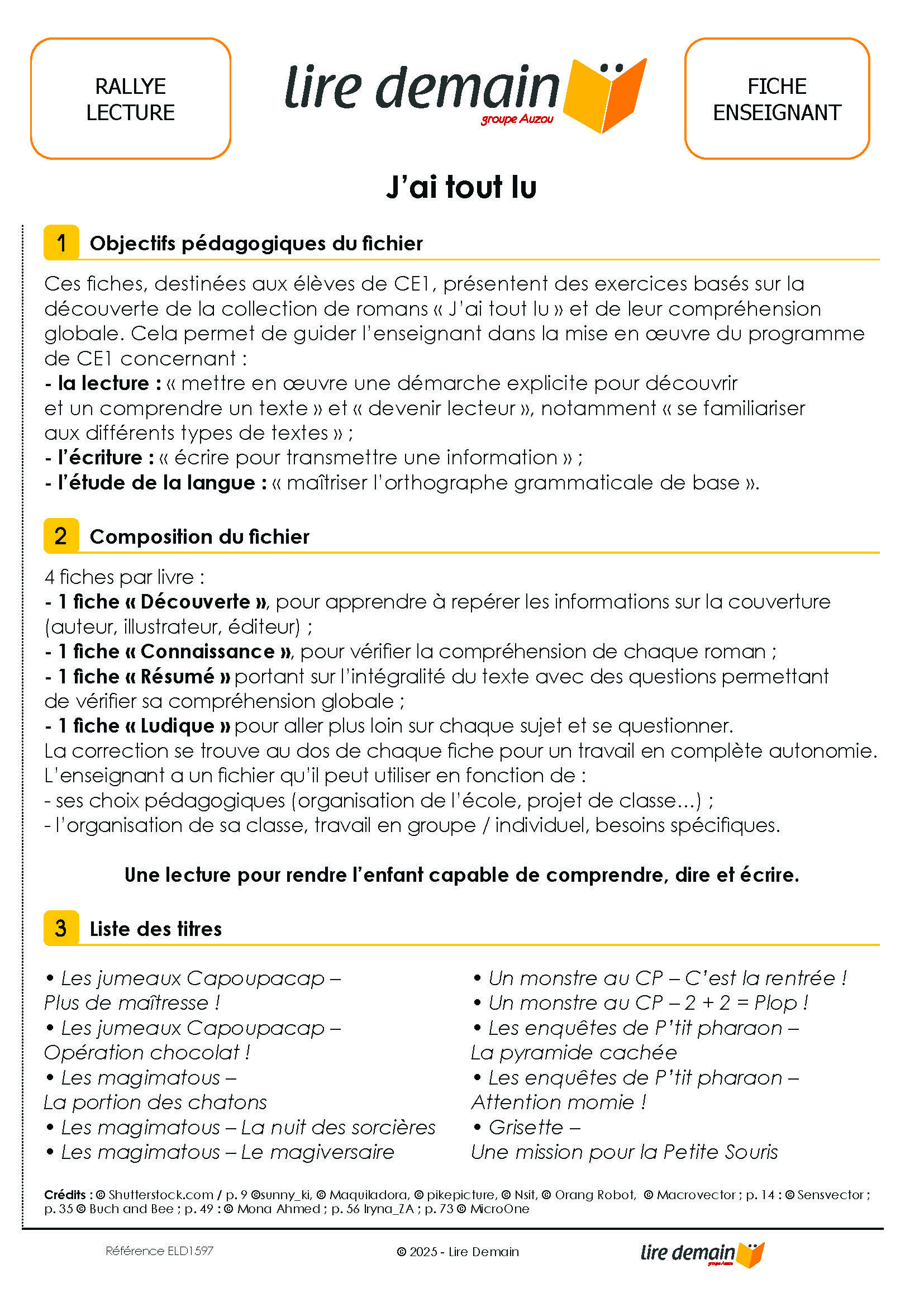 RALLYE LECTURE - J