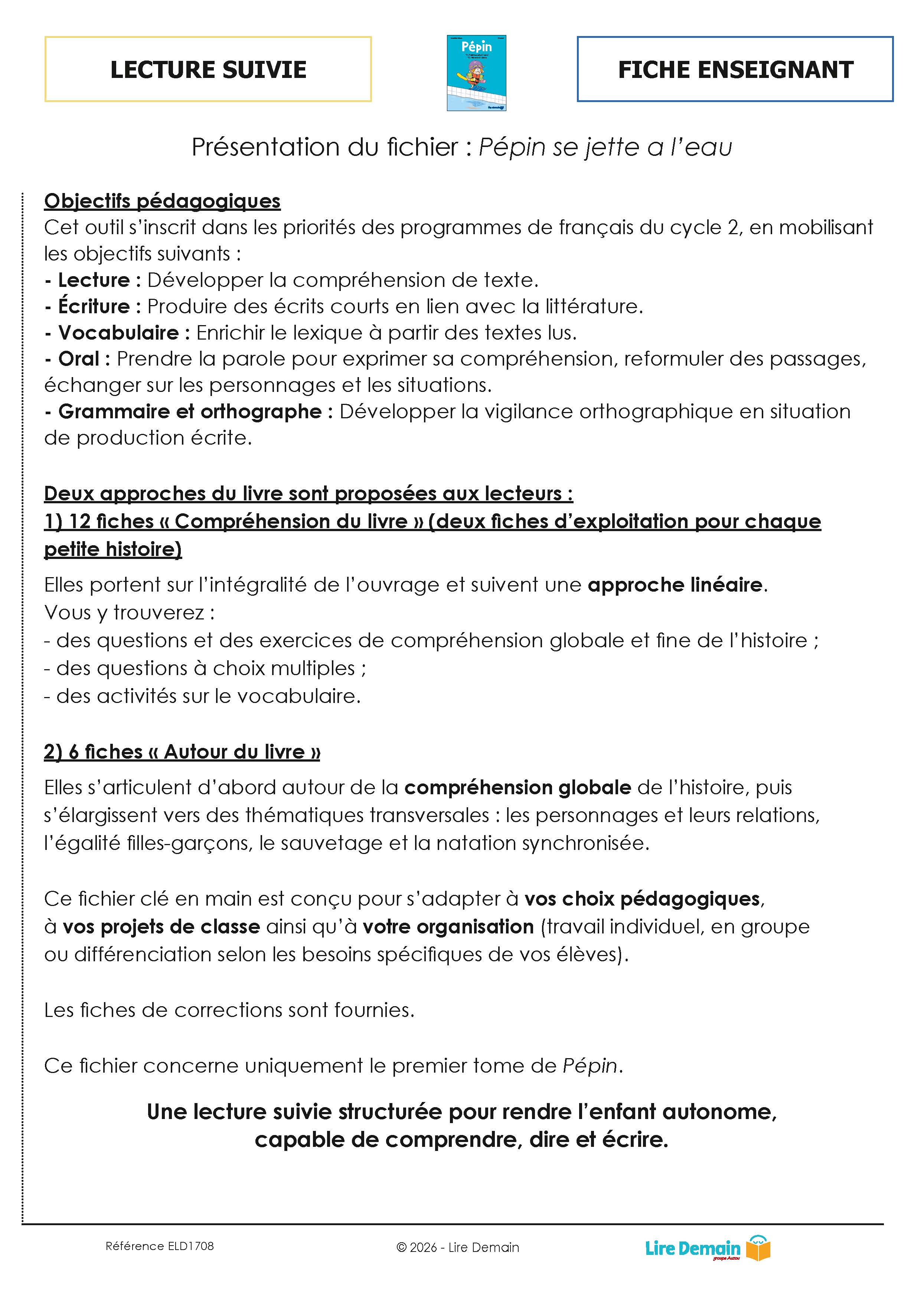 LECTURE SUIVIE - PEPIN (FICHIER SEUL)