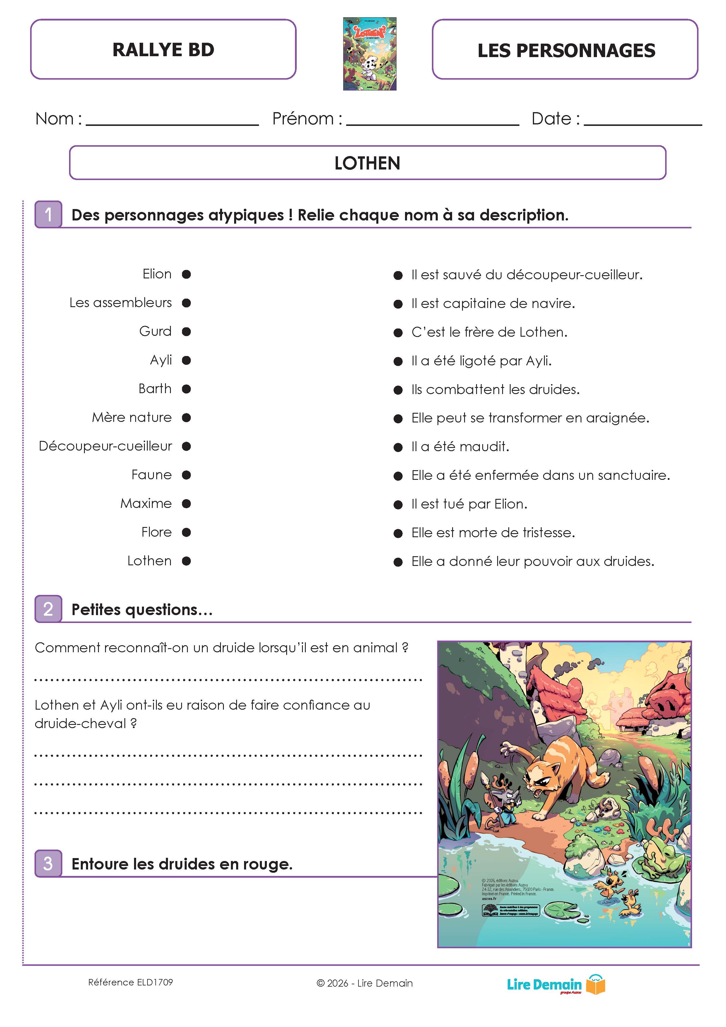 RALLYE LECTURE BD IMAGINAIRE