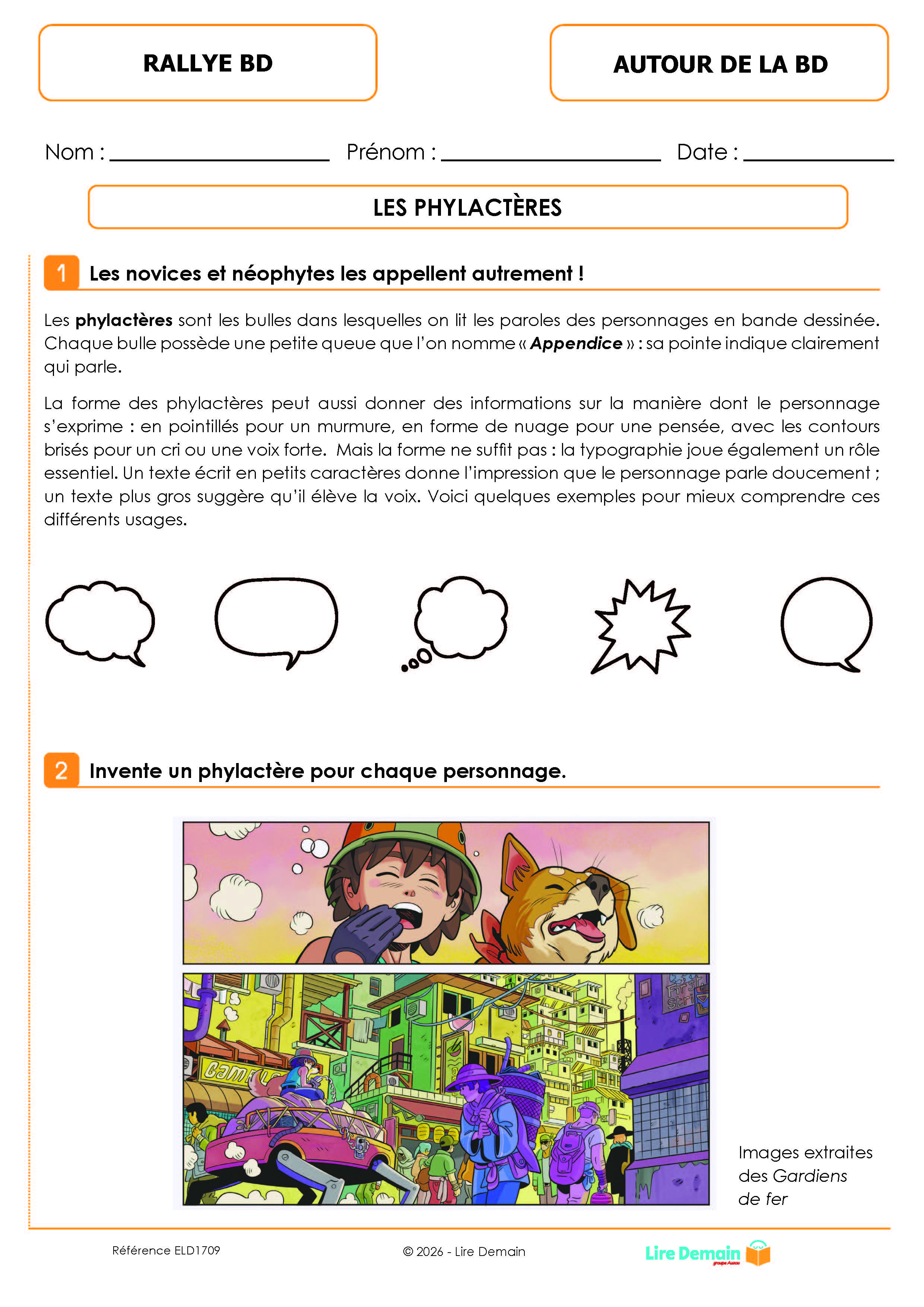 RALLYE LECTURE BD IMAGINAIRE