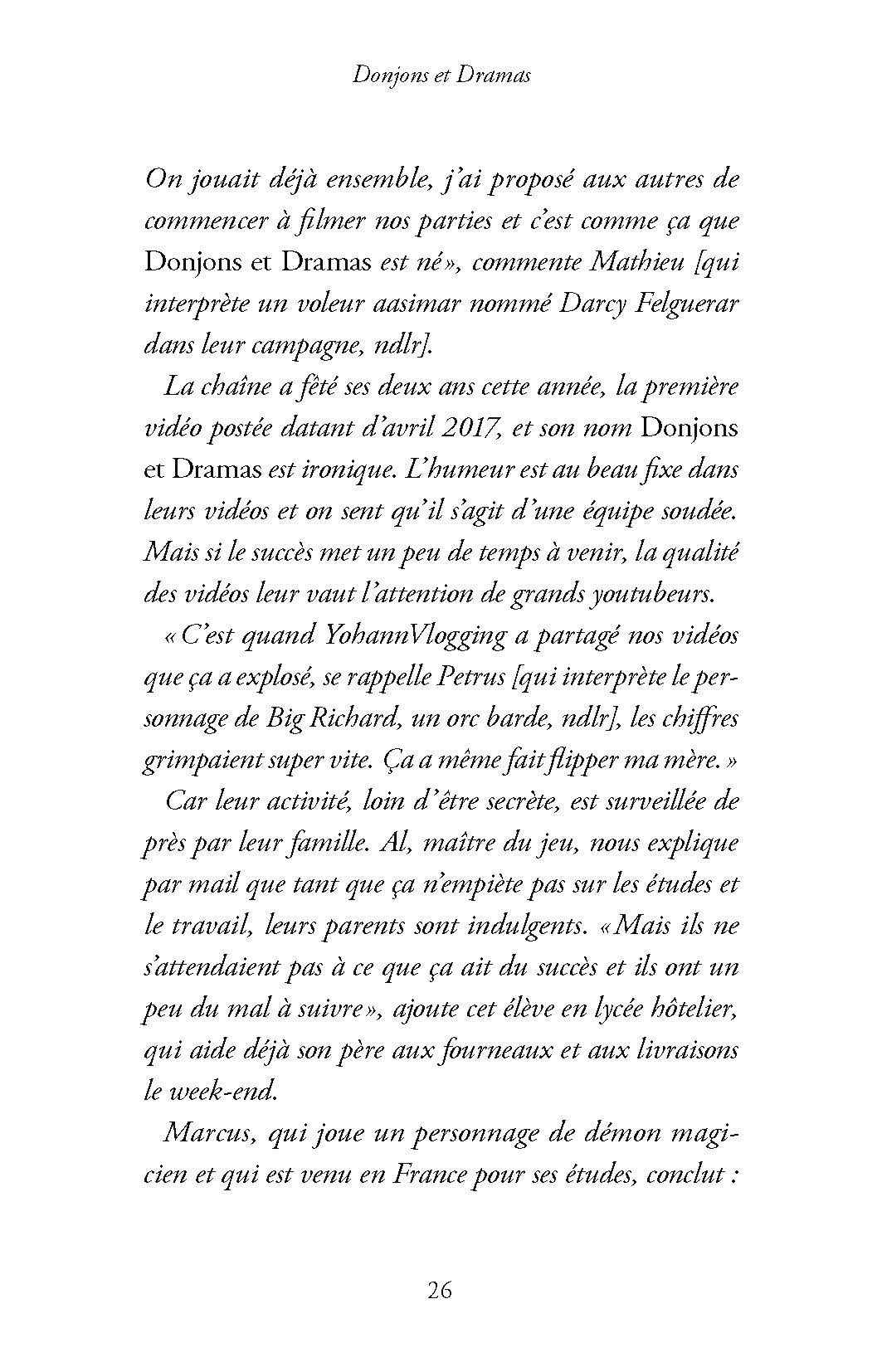 DONJONS & DRAMAS DONJONS & DRAMAS