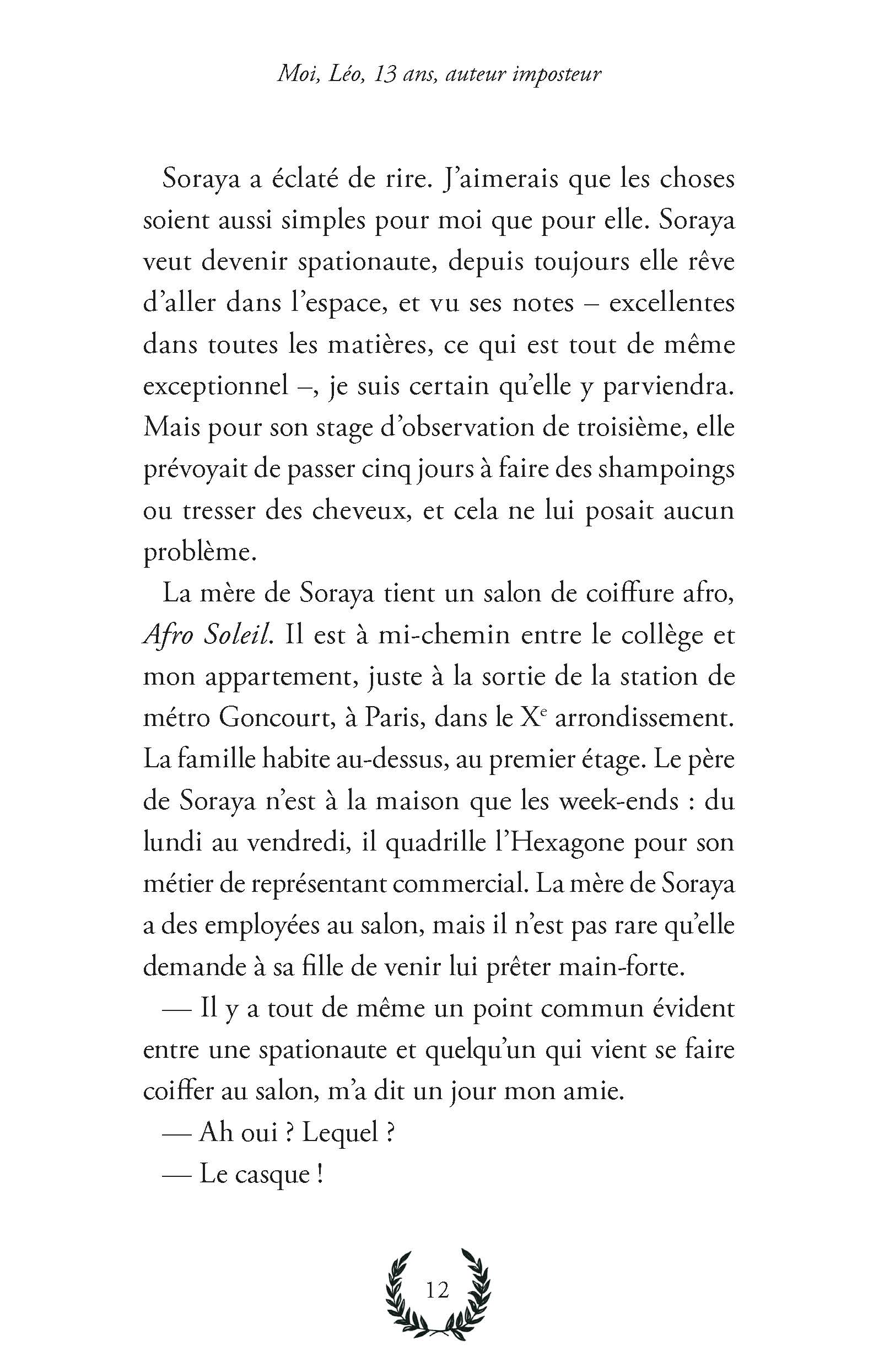 MOI, LEO, 13 ANS, AUTEUR IMPOSTEUR