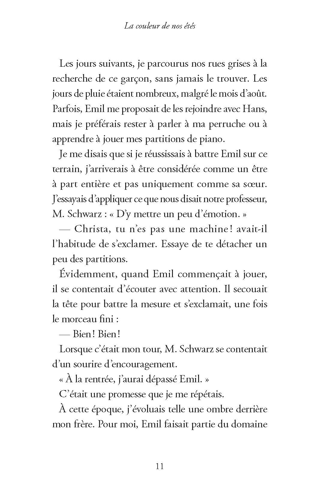 LA COULEUR DE NOS ETES