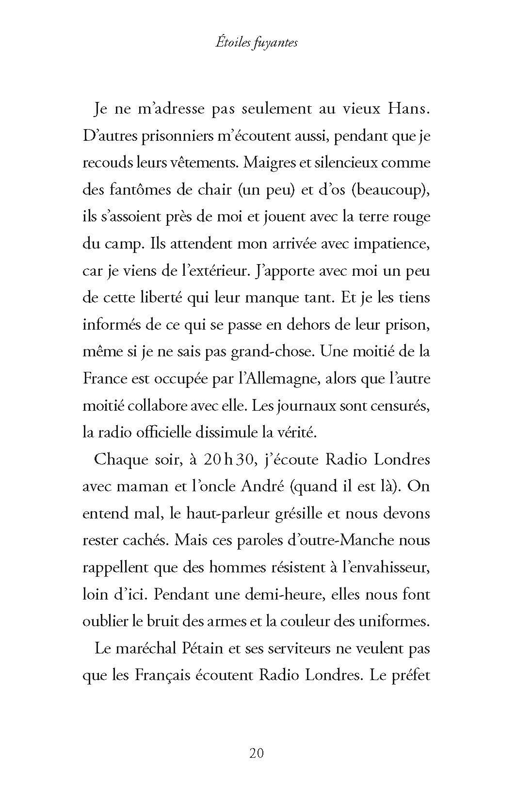 ETOILES FUYANTES - EVADES DU CAMP DES MILLES