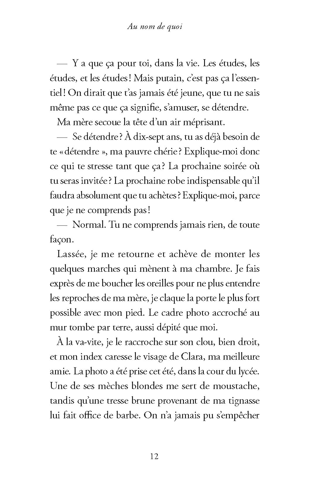 AU NOM DE QUOI ? AU NOM DE QUOI ?