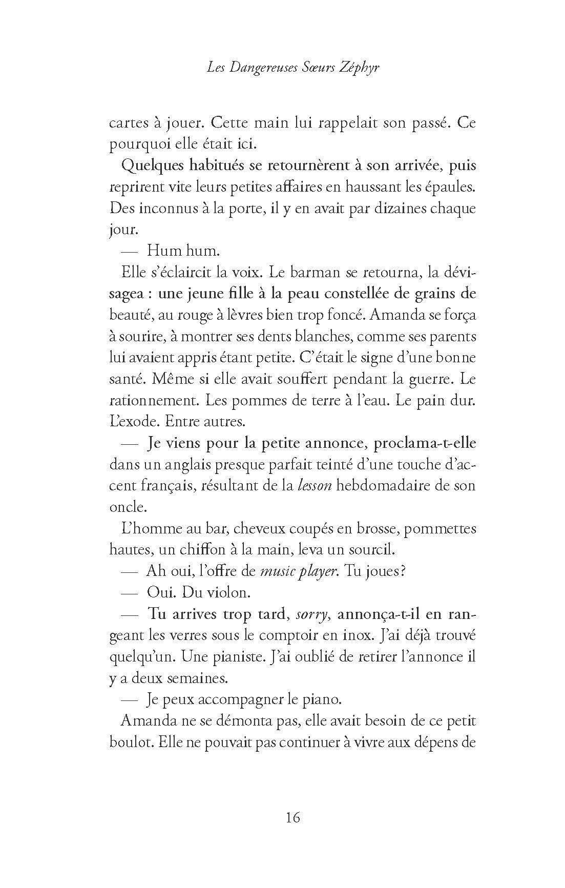 LES DANGEREUSES SOEURS ZEPHYR
